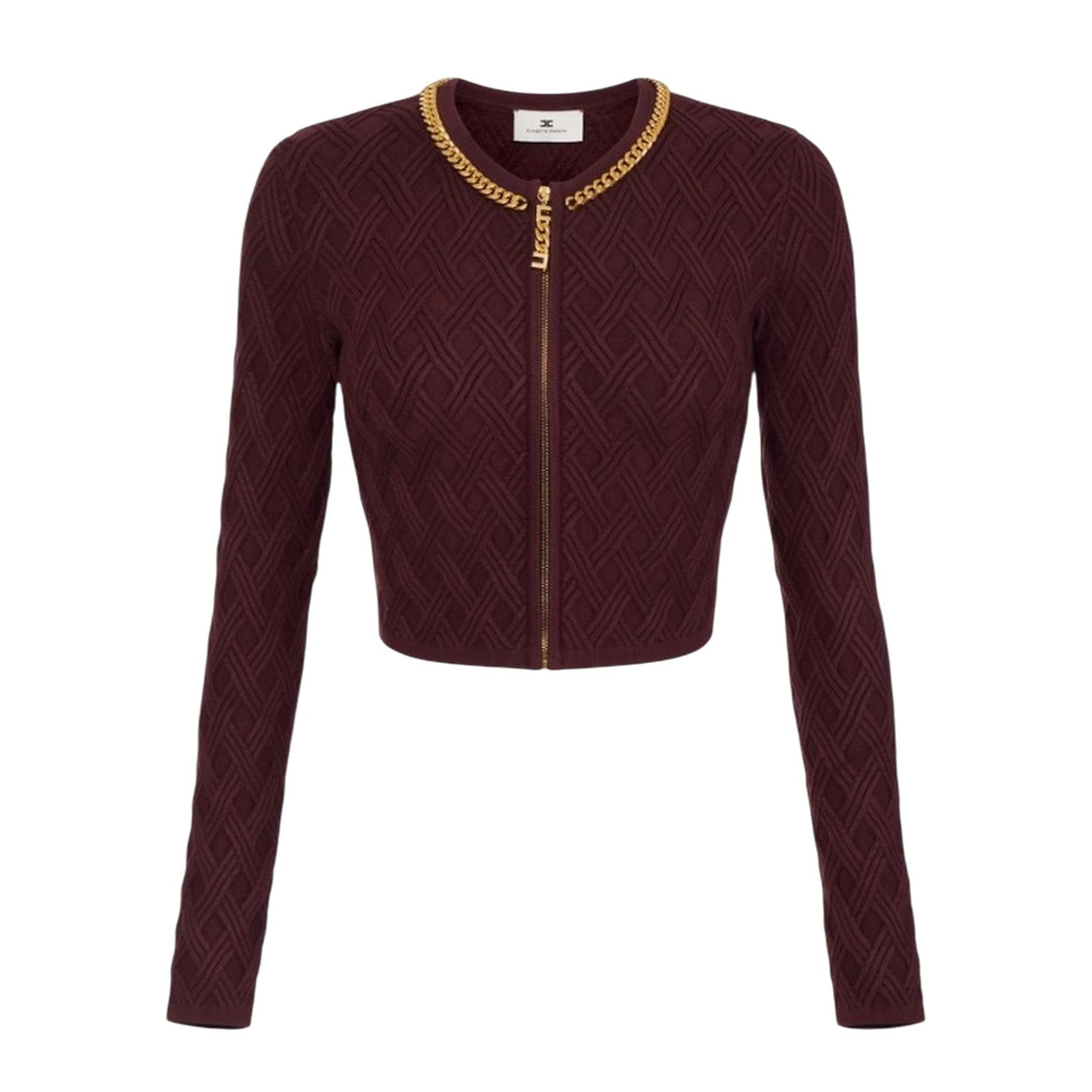 Elisabetta Franchi Women's Knitwear  - Tricot Knit - Burgundy In Brown