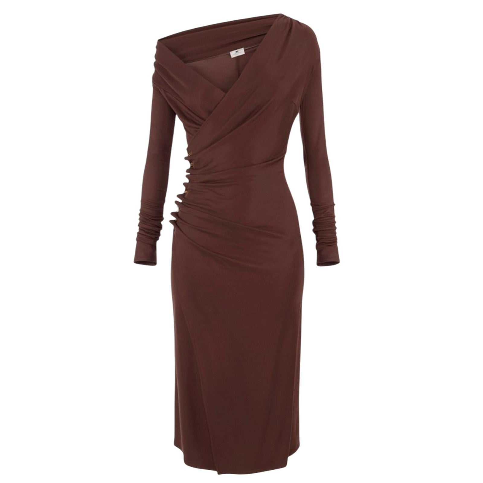 Elisabetta Franchi Casual Woman Clothes  - Dress - Brown In Brown