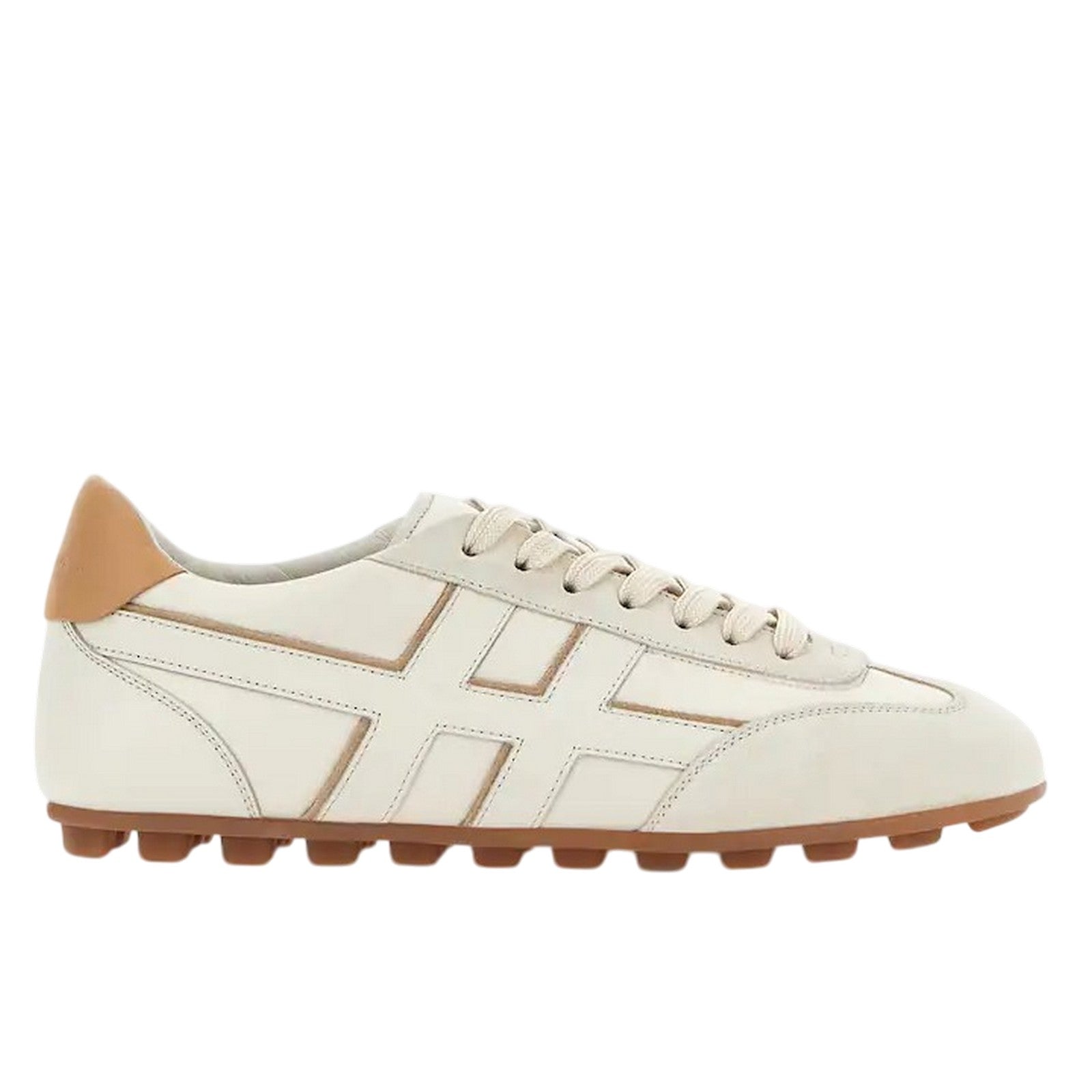 Hogan Nappa Leather Olympia Sneakers In White
