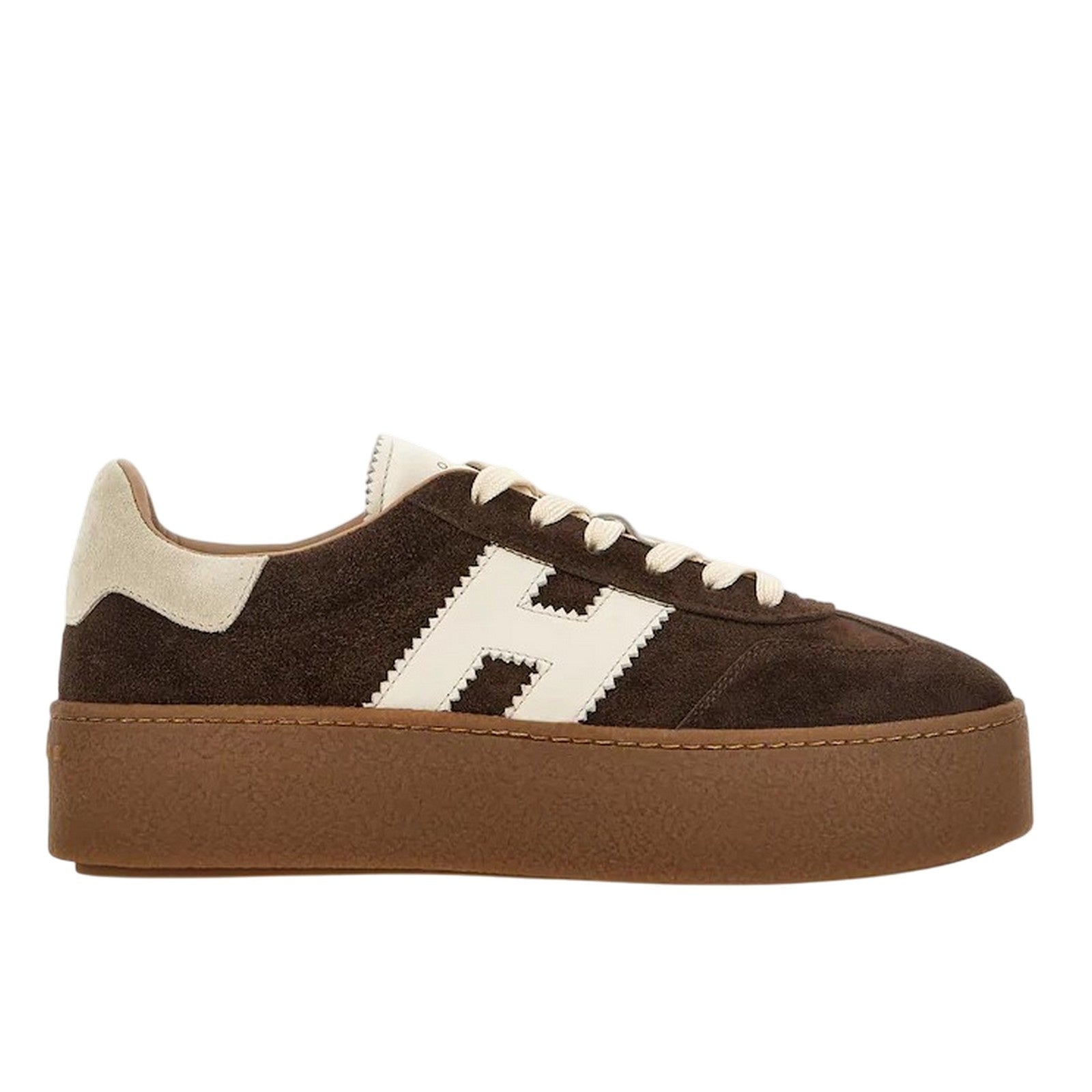 Hogan Low-top Sneakers With Suede And Nappa Leather Upper In Brown