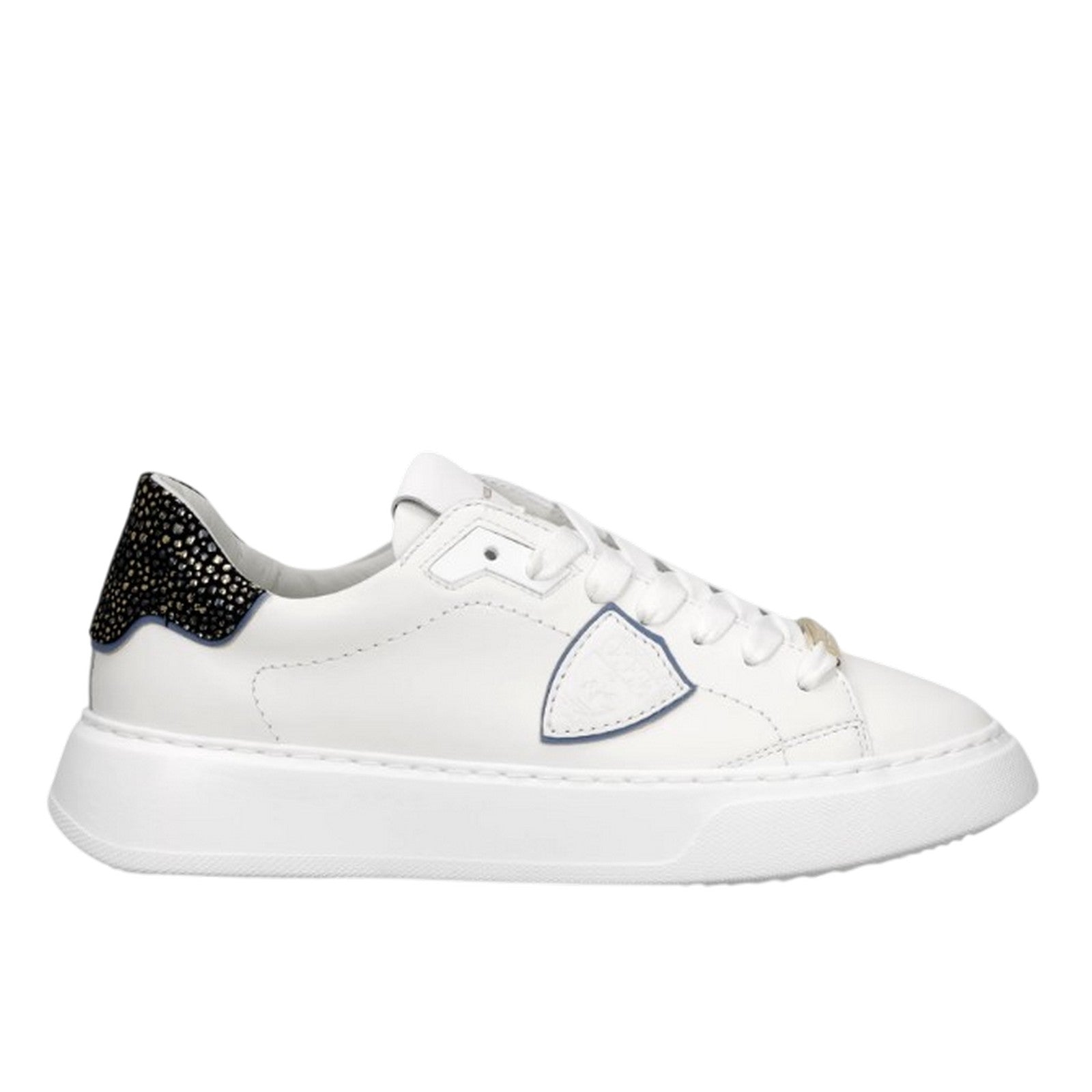 Philippe Model Temple Leather Low-top Sneakers In White