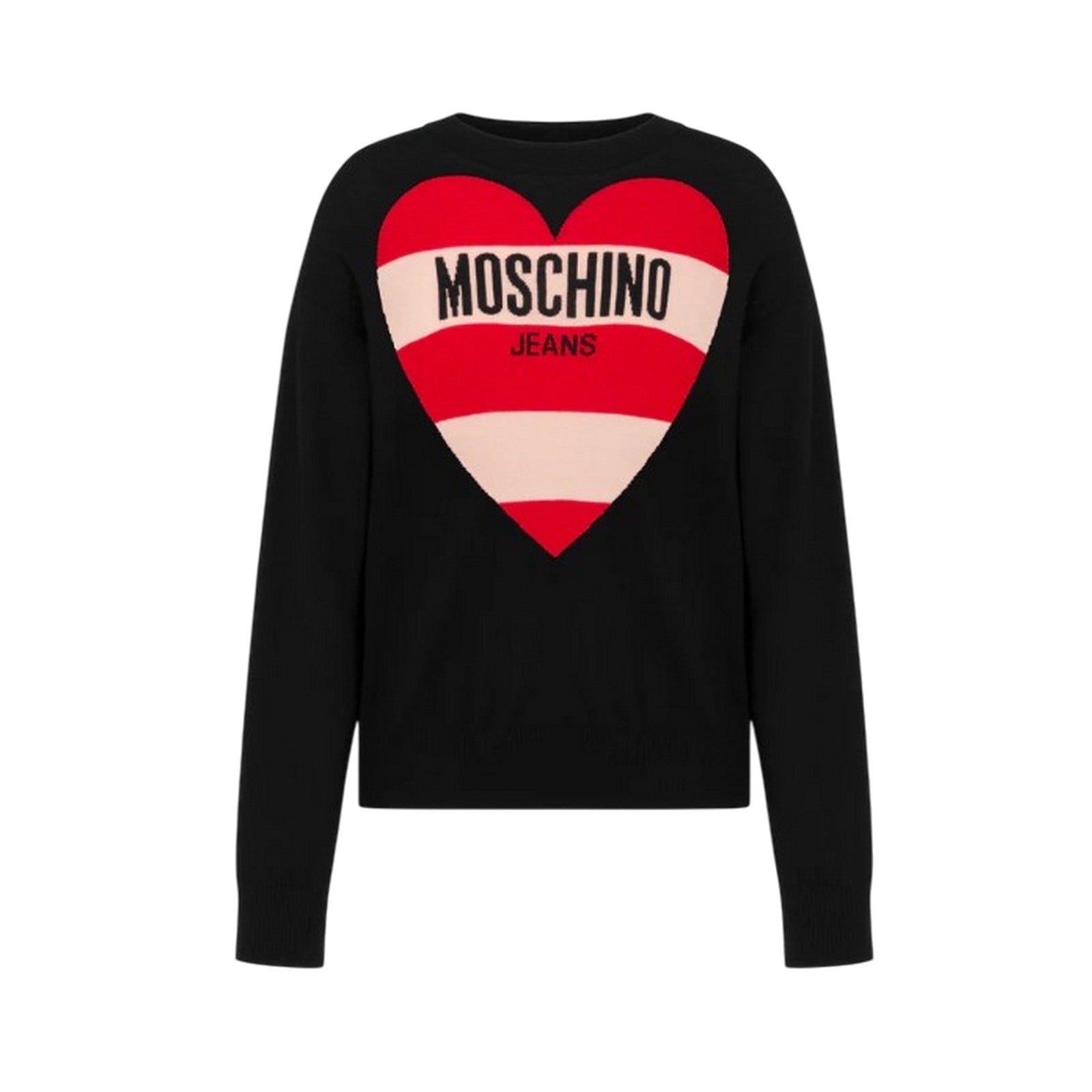 Womens knitwear Moschino Jeans - pure mesh extrafine wool - black