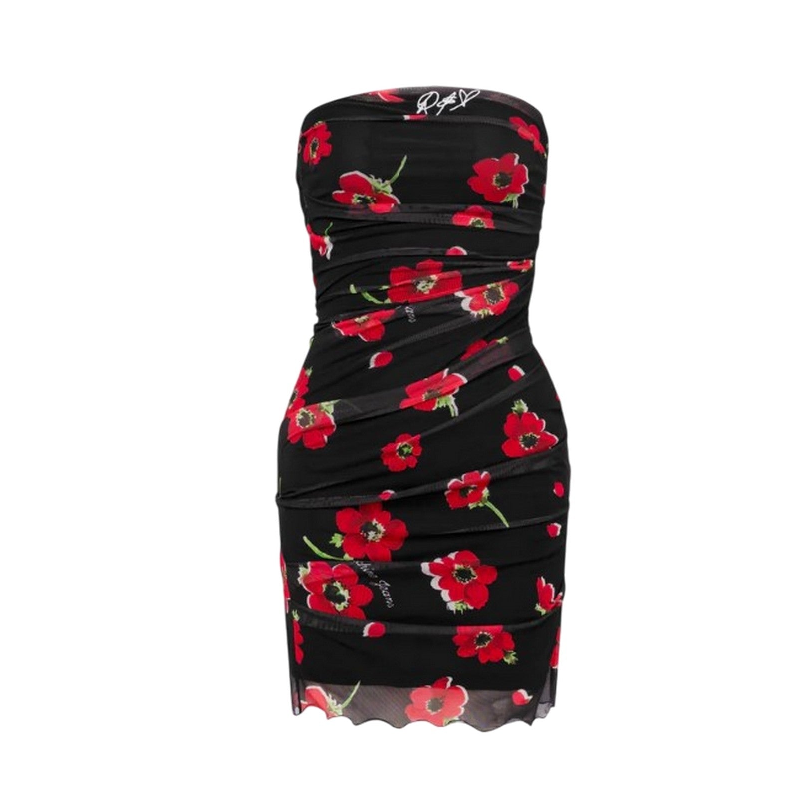 casual woman clothes Moschino Jeans - tulle dress with flowers print -