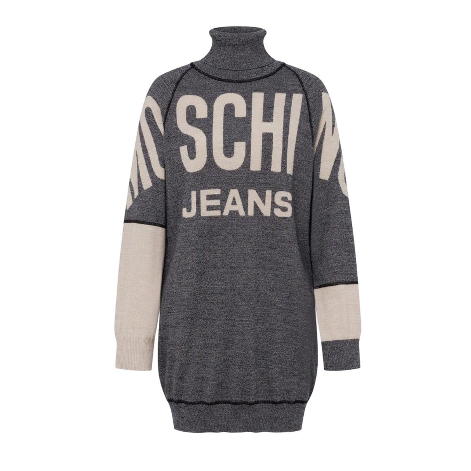 casual woman clothes Moschino Jeans - pure extrafine wool dress -