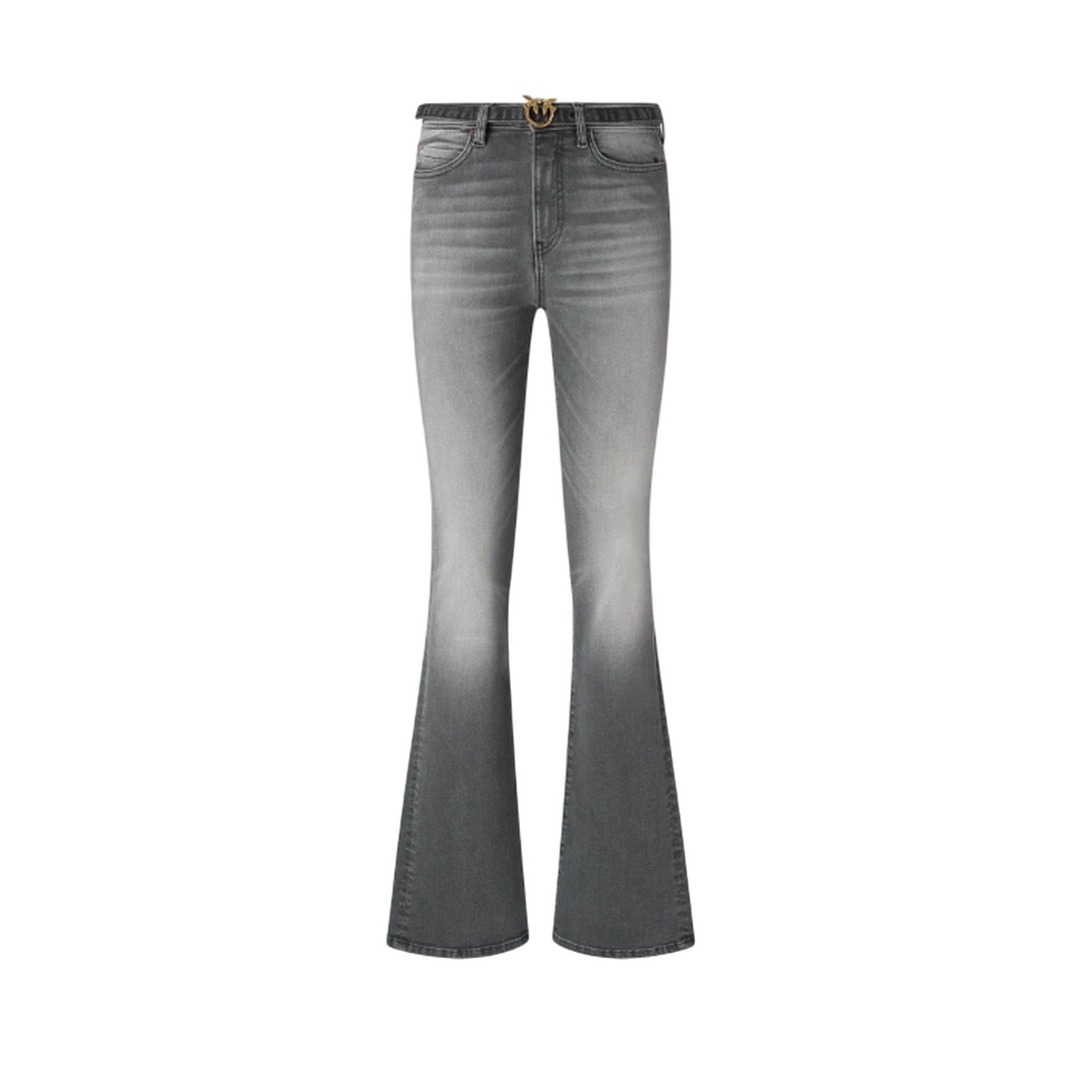 jeans woman Pinko - flora flare power stretch - grey
