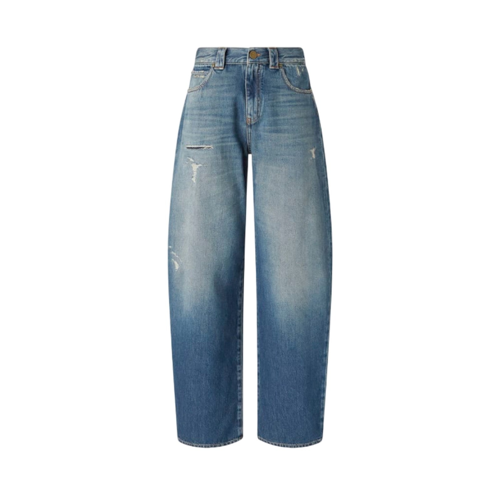 jeans woman Pinko - eloise egg ocean wave denim - denim