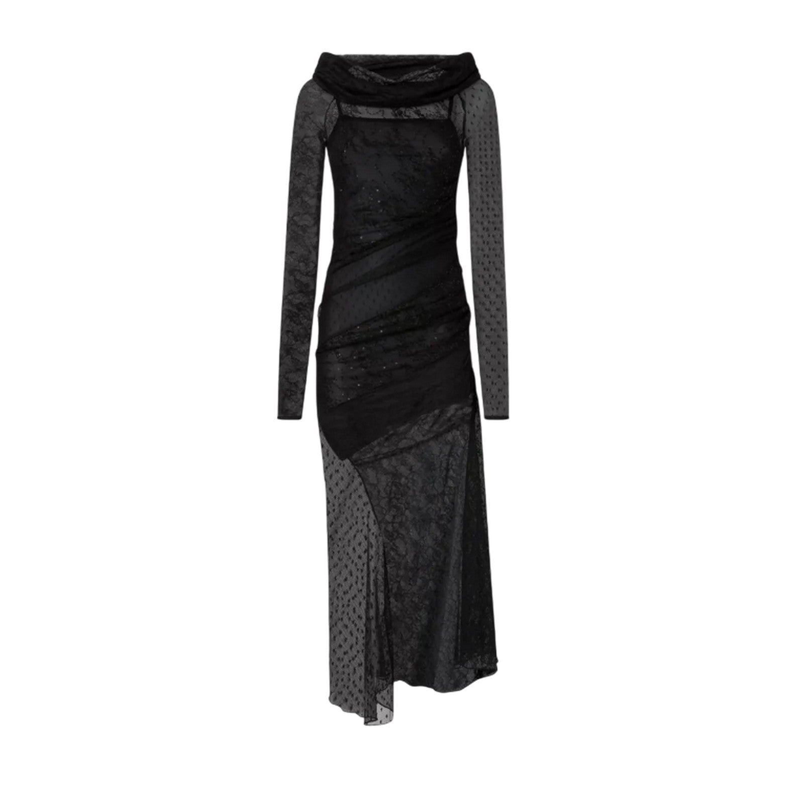 casual woman clothes Pinko - brucomela patch lace dress -