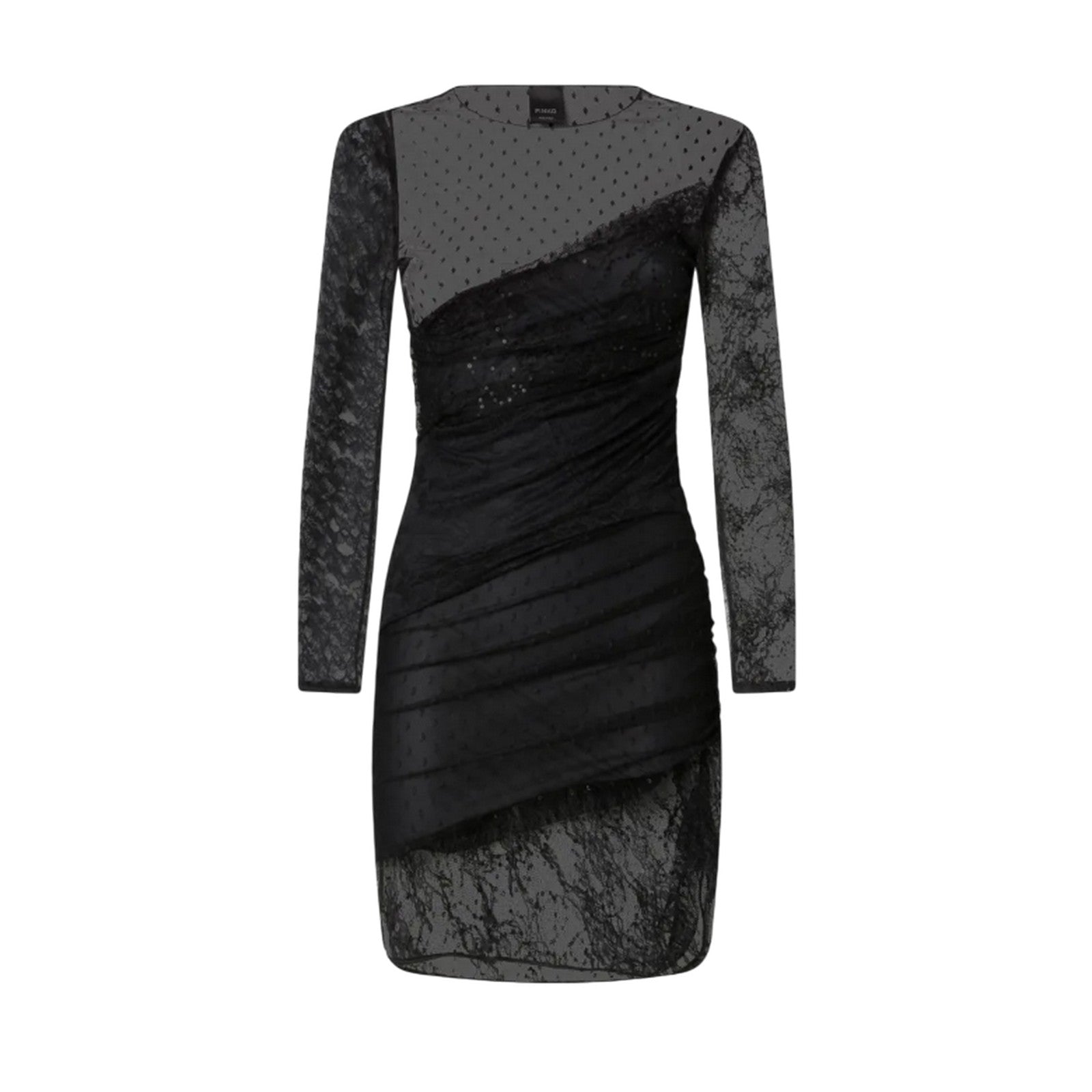 casual woman clothes Pinko - backgammon dress patch lace -
