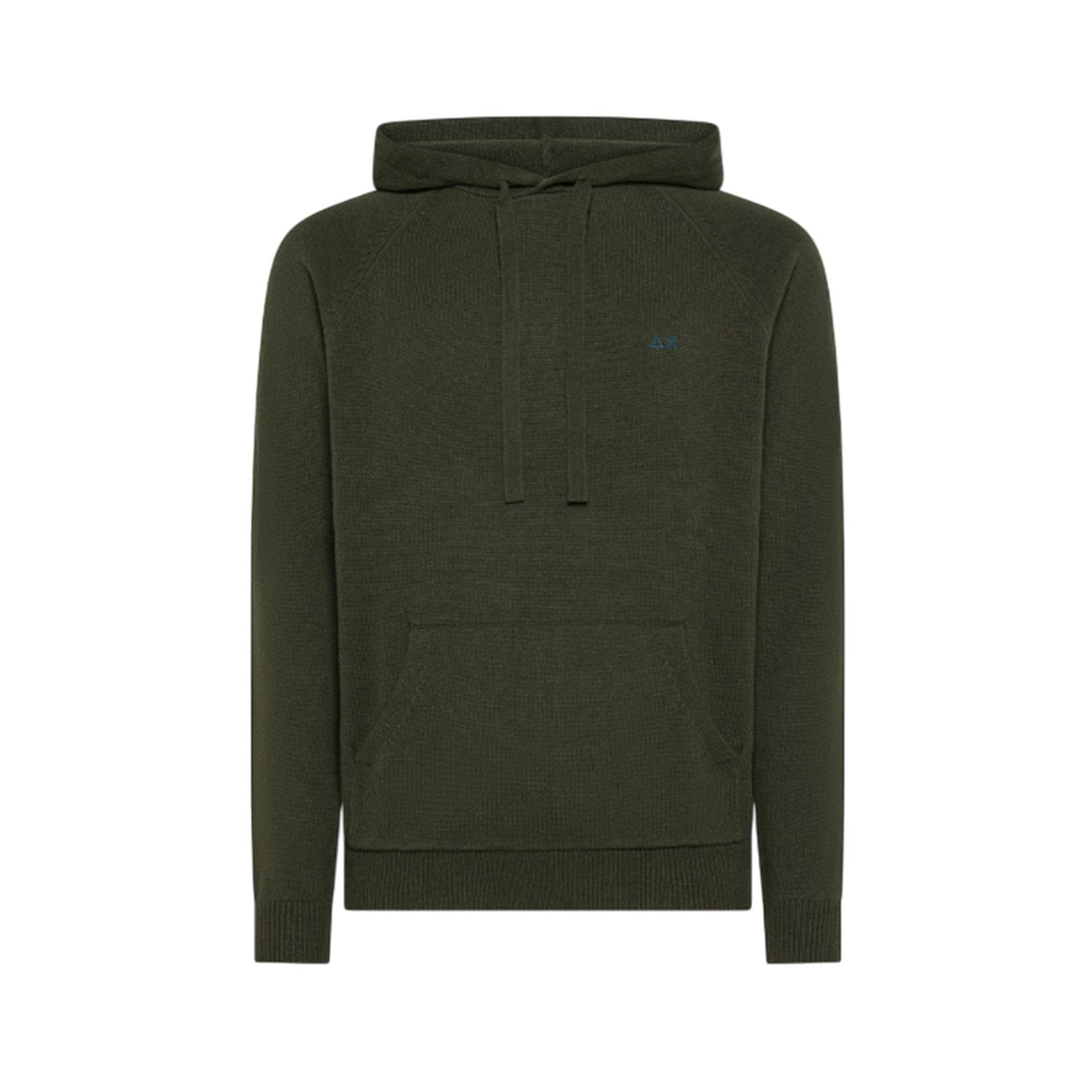 hoodie man Sun68 - hoodie sweater warm l s - military