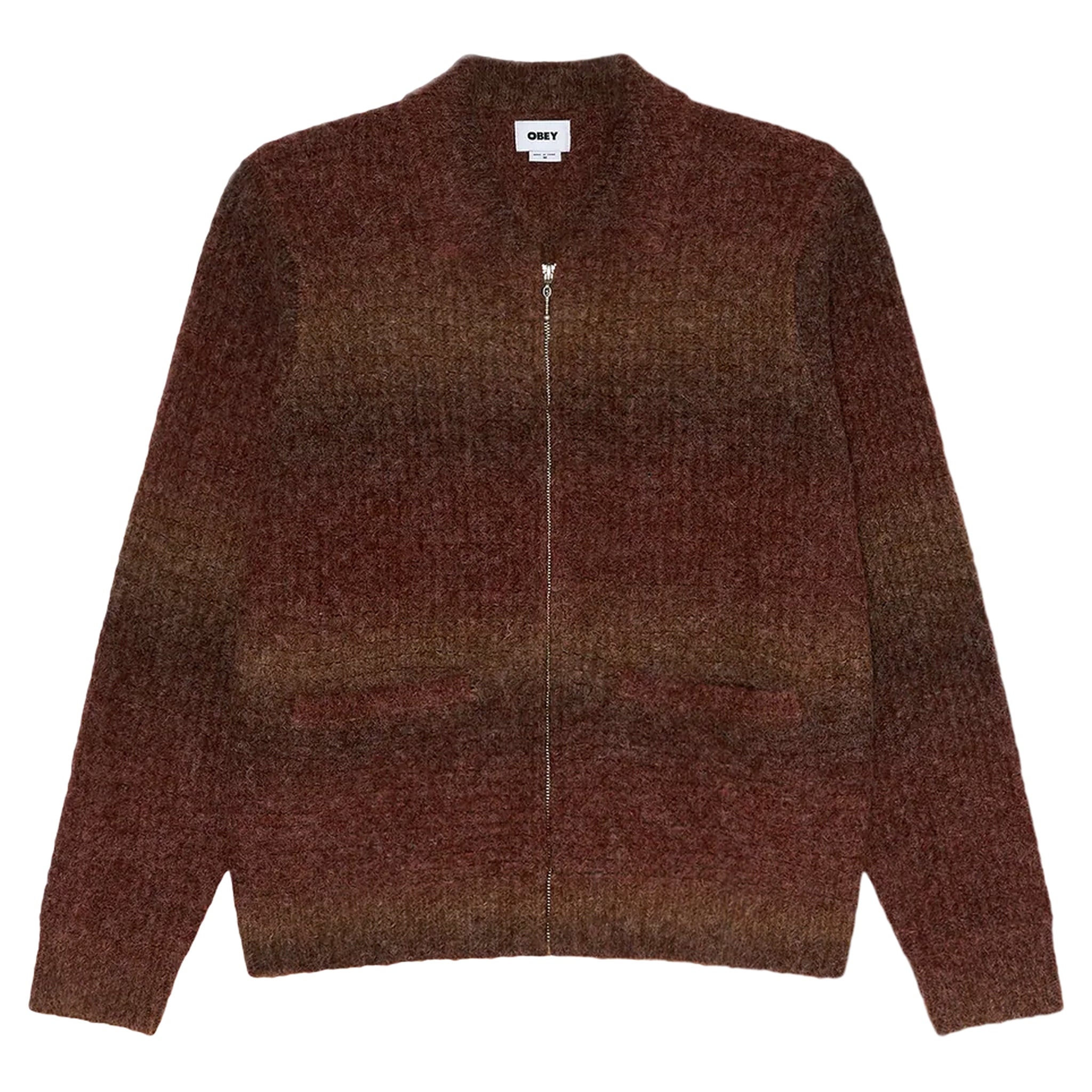 Cardigan Obey cardigan a gradient anton - multi brun