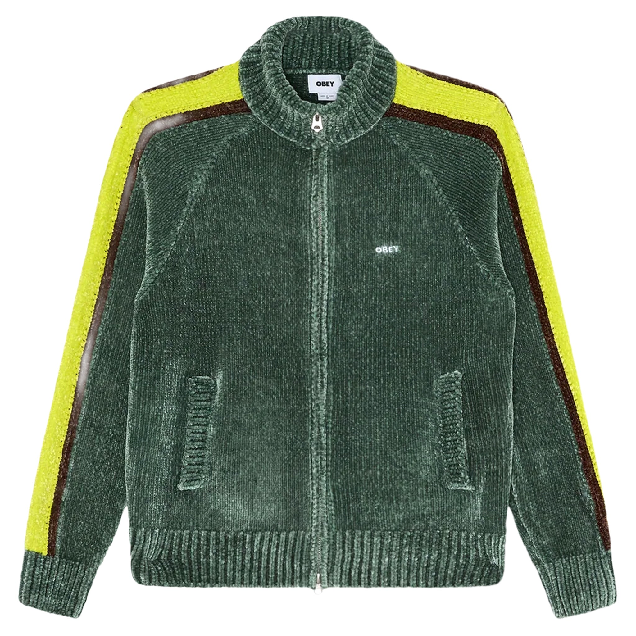 Cardigan Obey varen zip up pull - foret sombre multi