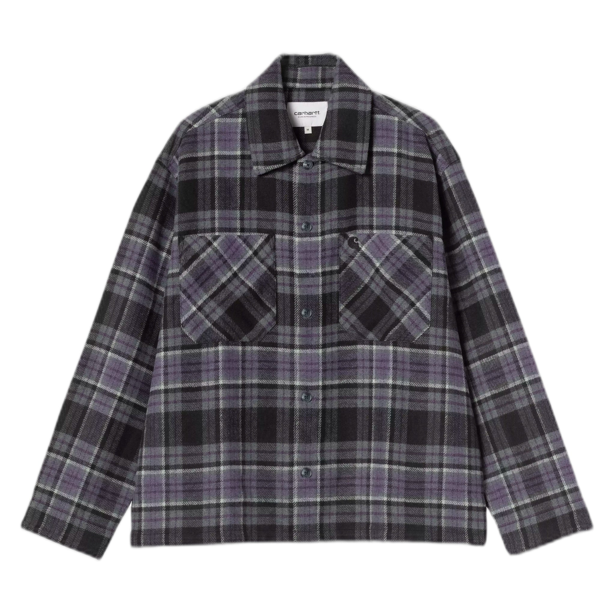 Overhemd Carhartt Wip l/s parson shirt - parson check / schaduwrijke paars