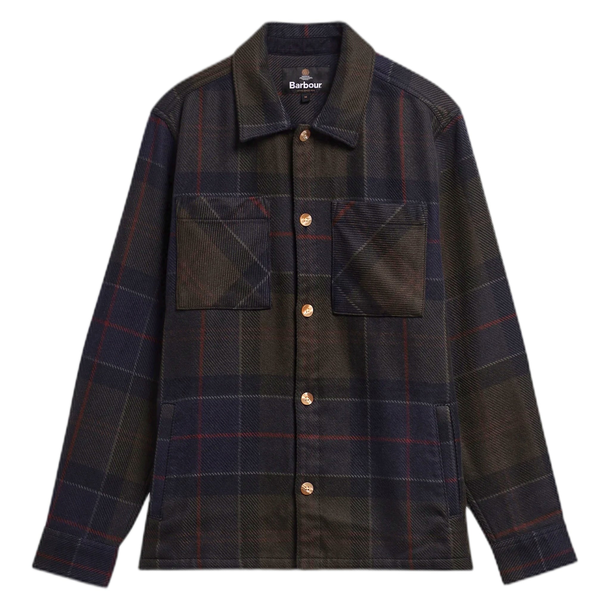 Chemise Barbour surdimensionne tartan - tartan classique ombre