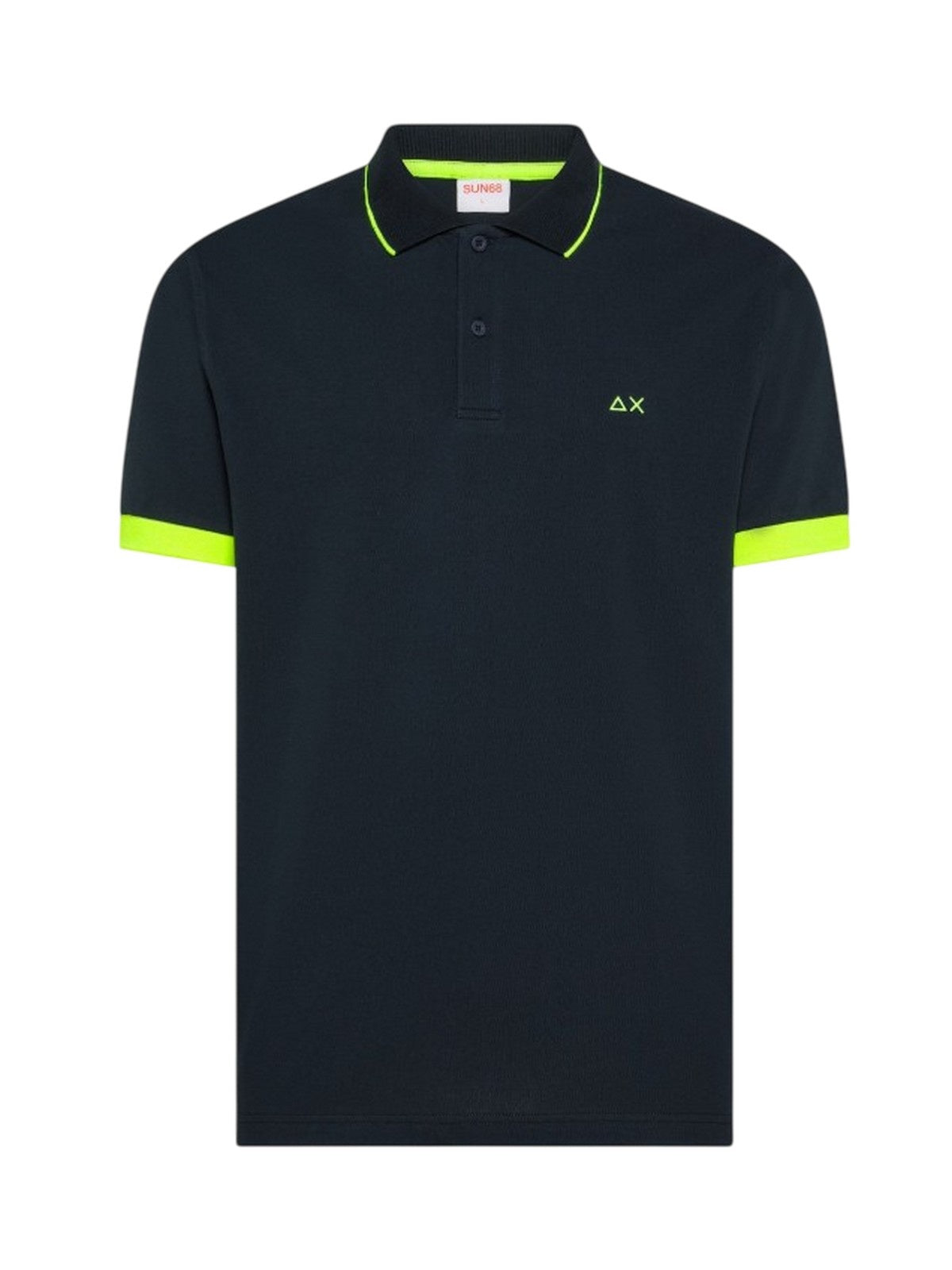 polo mann Sun68 - Polo klein Streifen f/s - blau