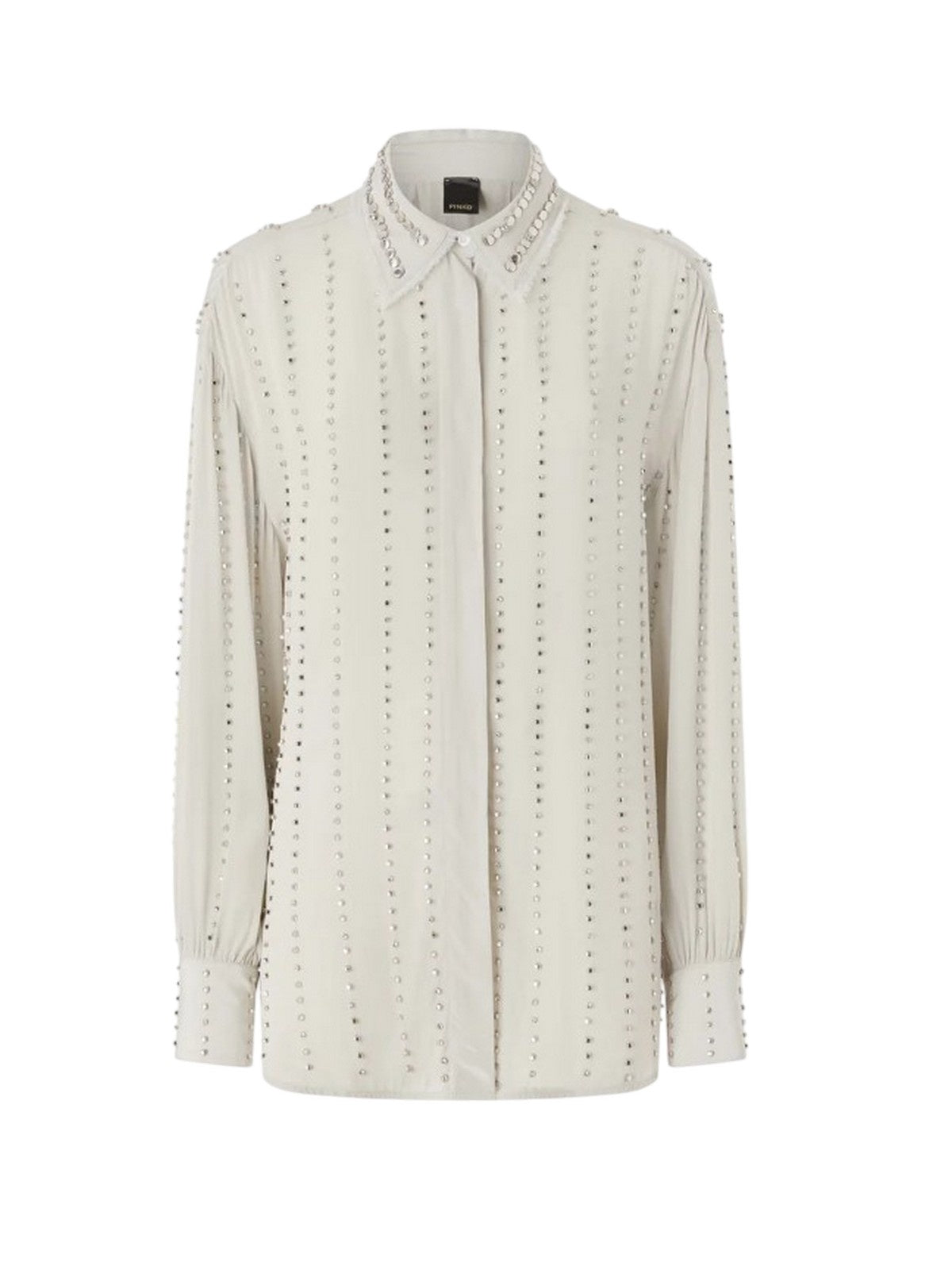 chemises pour femmes Pinko - chemise de broderie fluide caitlin - gris