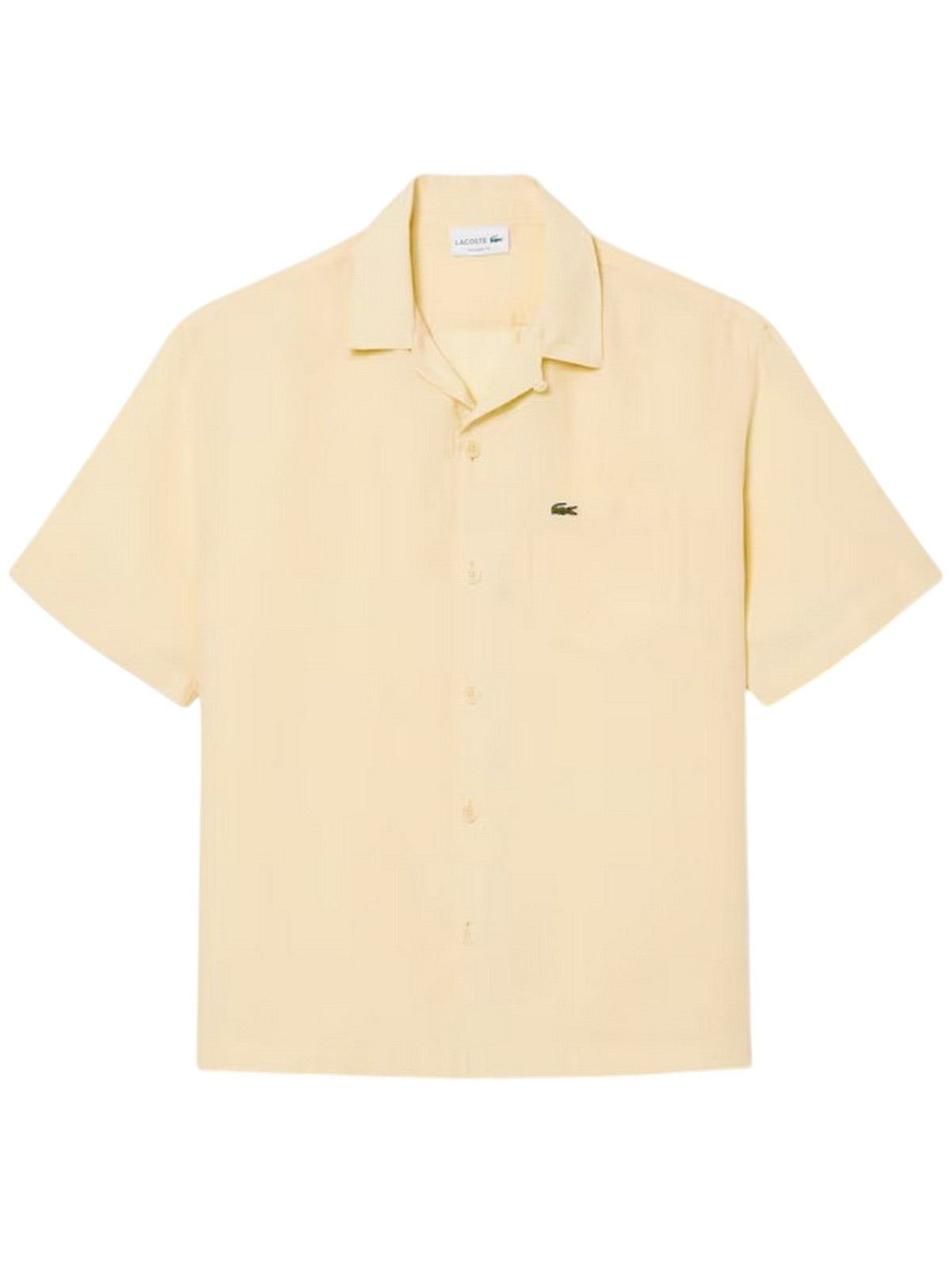 chemises decontractees homme Lacoste - chemise a manches courtes - beige