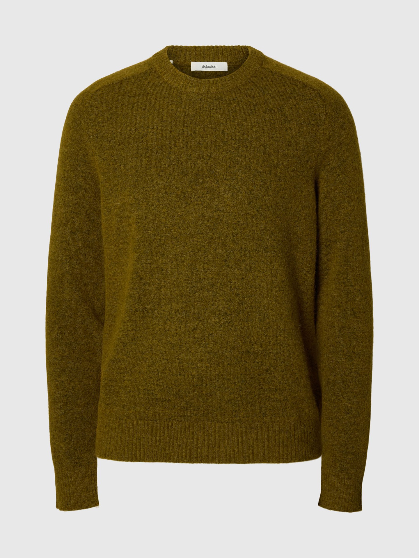 Mannen trui Selected Rai ls gebreide boordhals