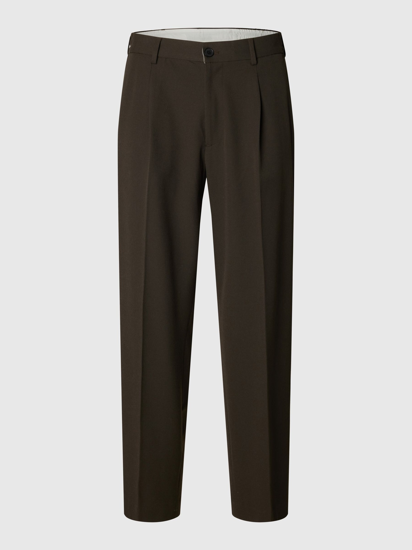 Selected Men's Trousers  Loose Finn Flex In Brown
