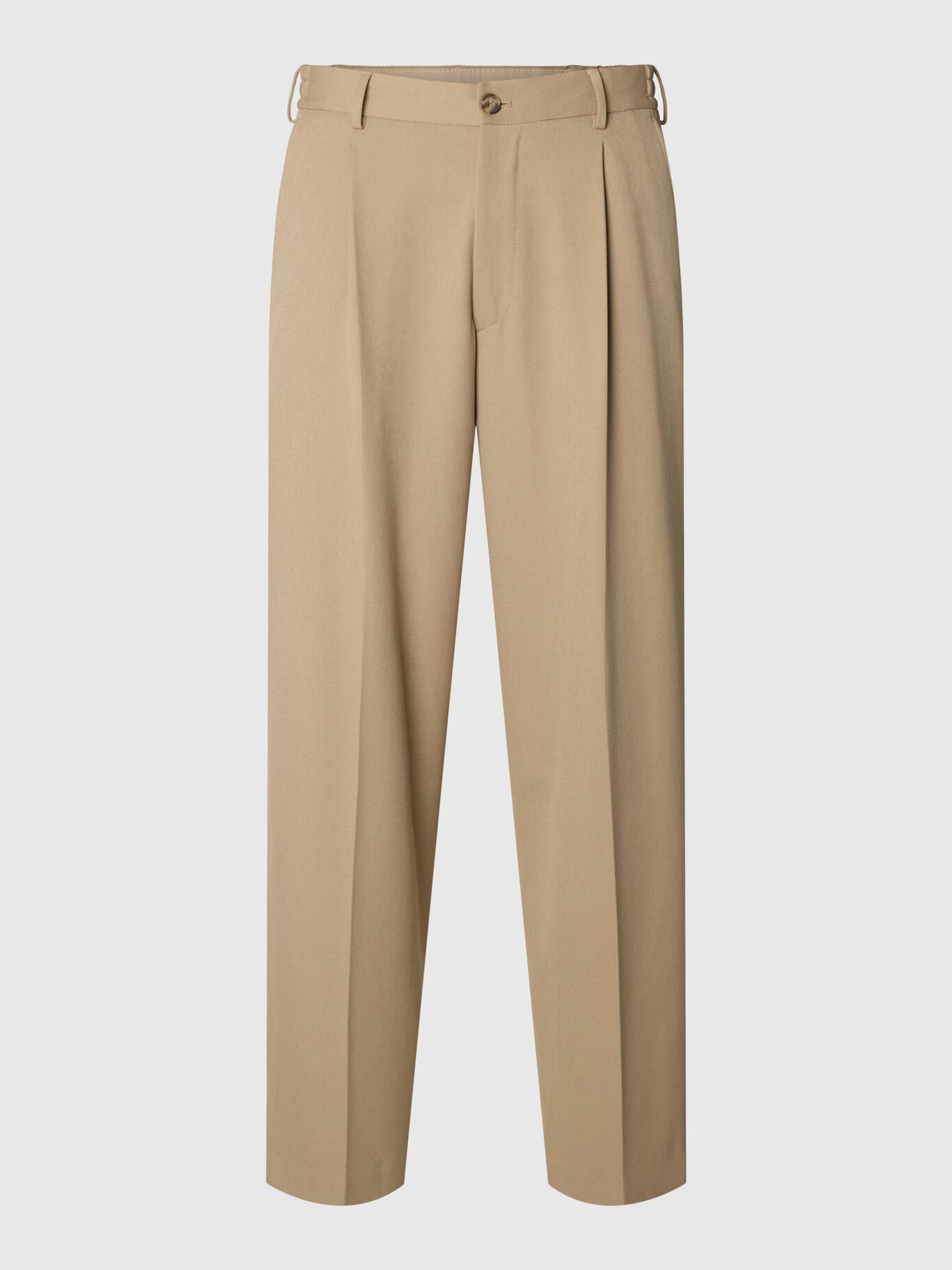 Selected Men's Trousers  Reg Tapered Finn Flex In Beige