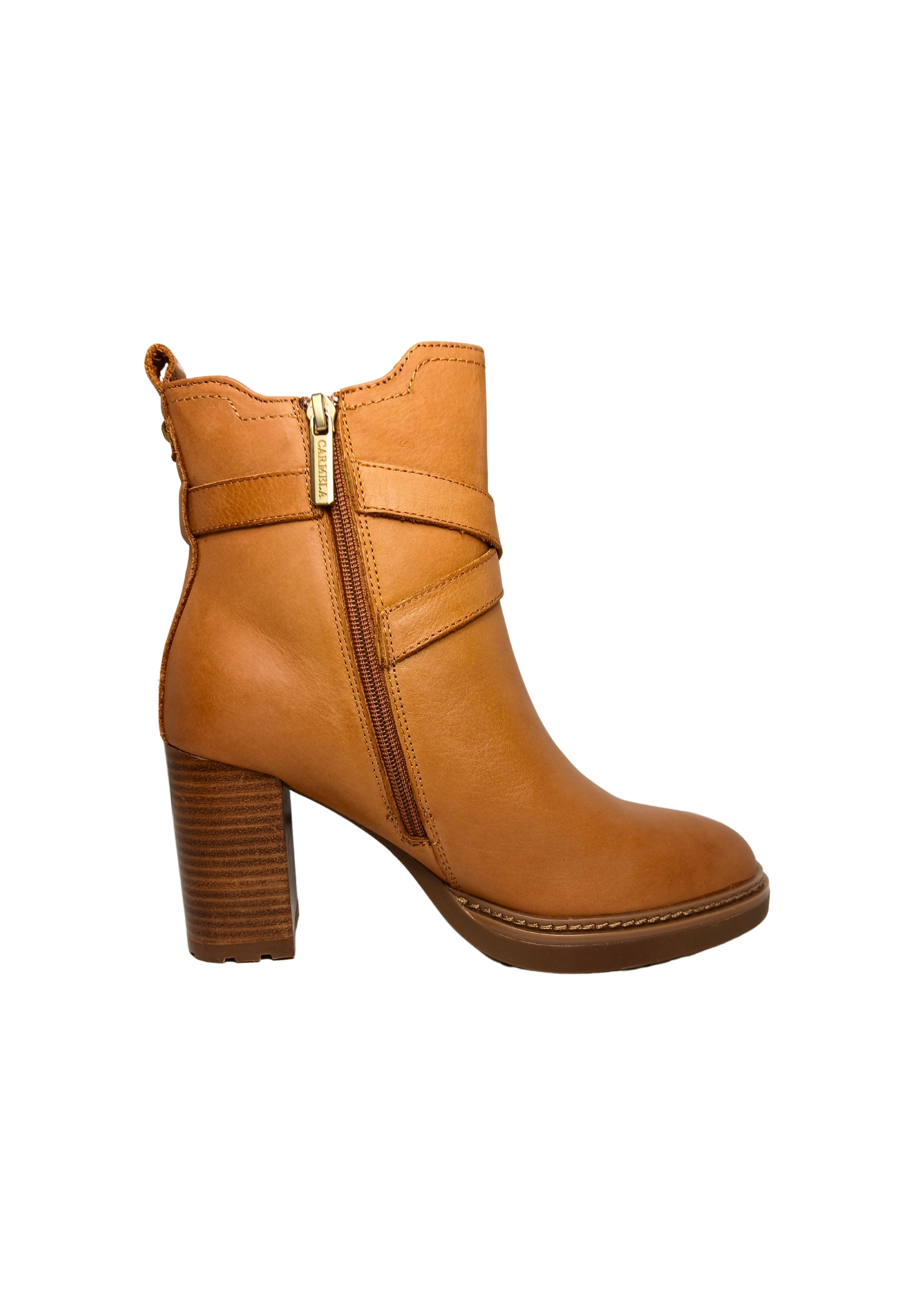 Women's Shoes Carmela Anfibio Botin Piel Camel boot