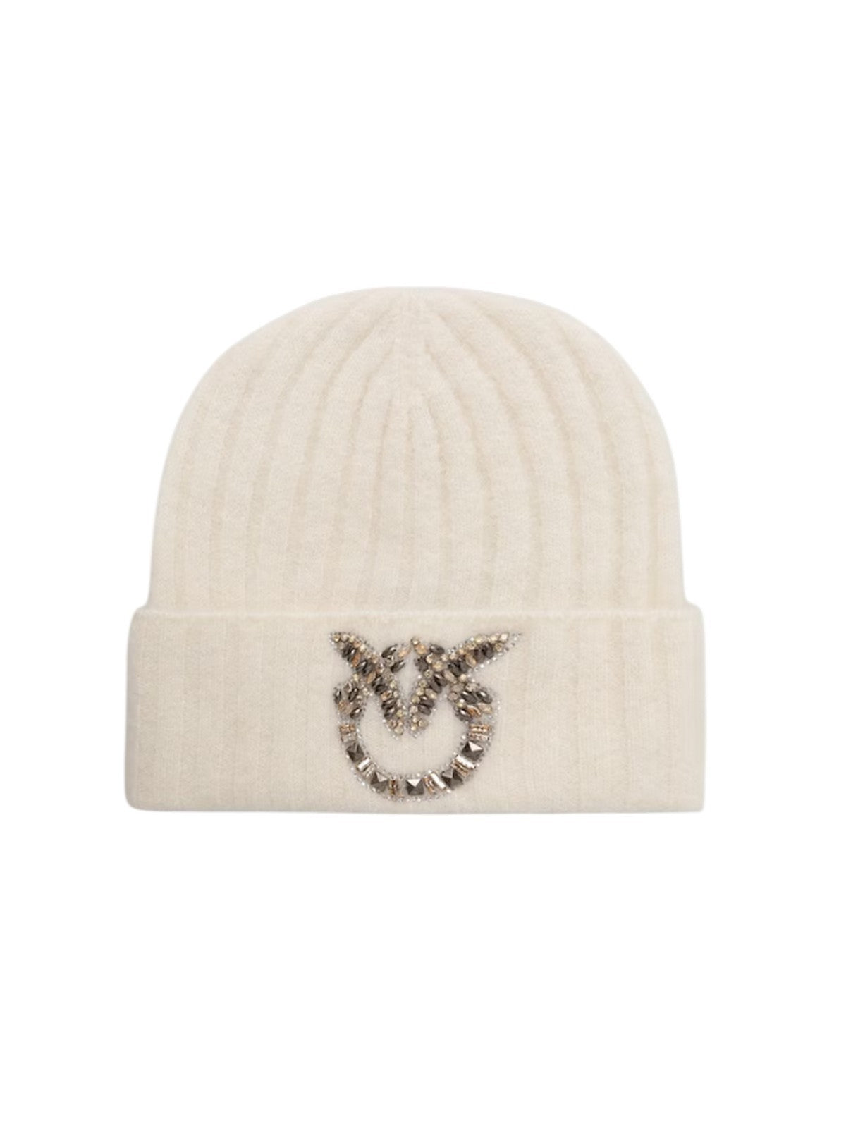 andere (vangsten en hoeden) vrouw Pinko - bergamotto beanie zachte wol - beige