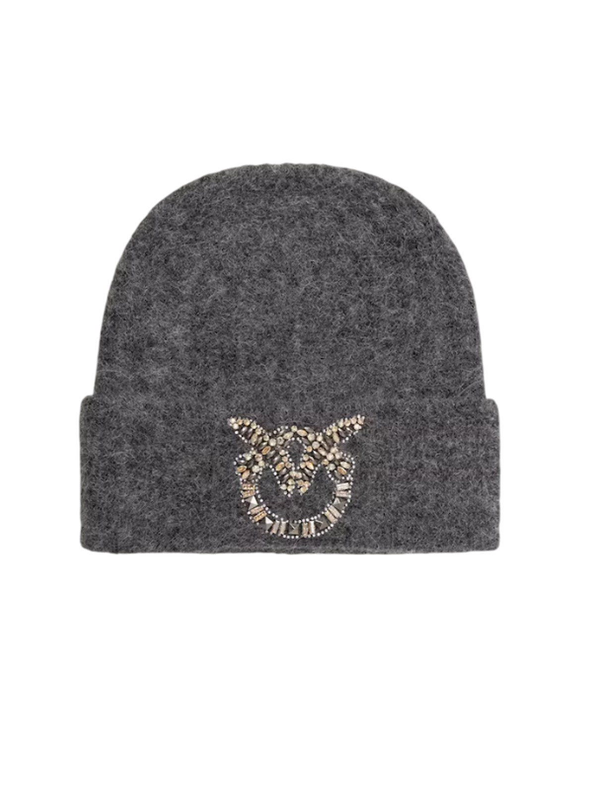 andere (vangsten en hoeden) vrouw Pinko - bergamot beanie zachte wol - grijs