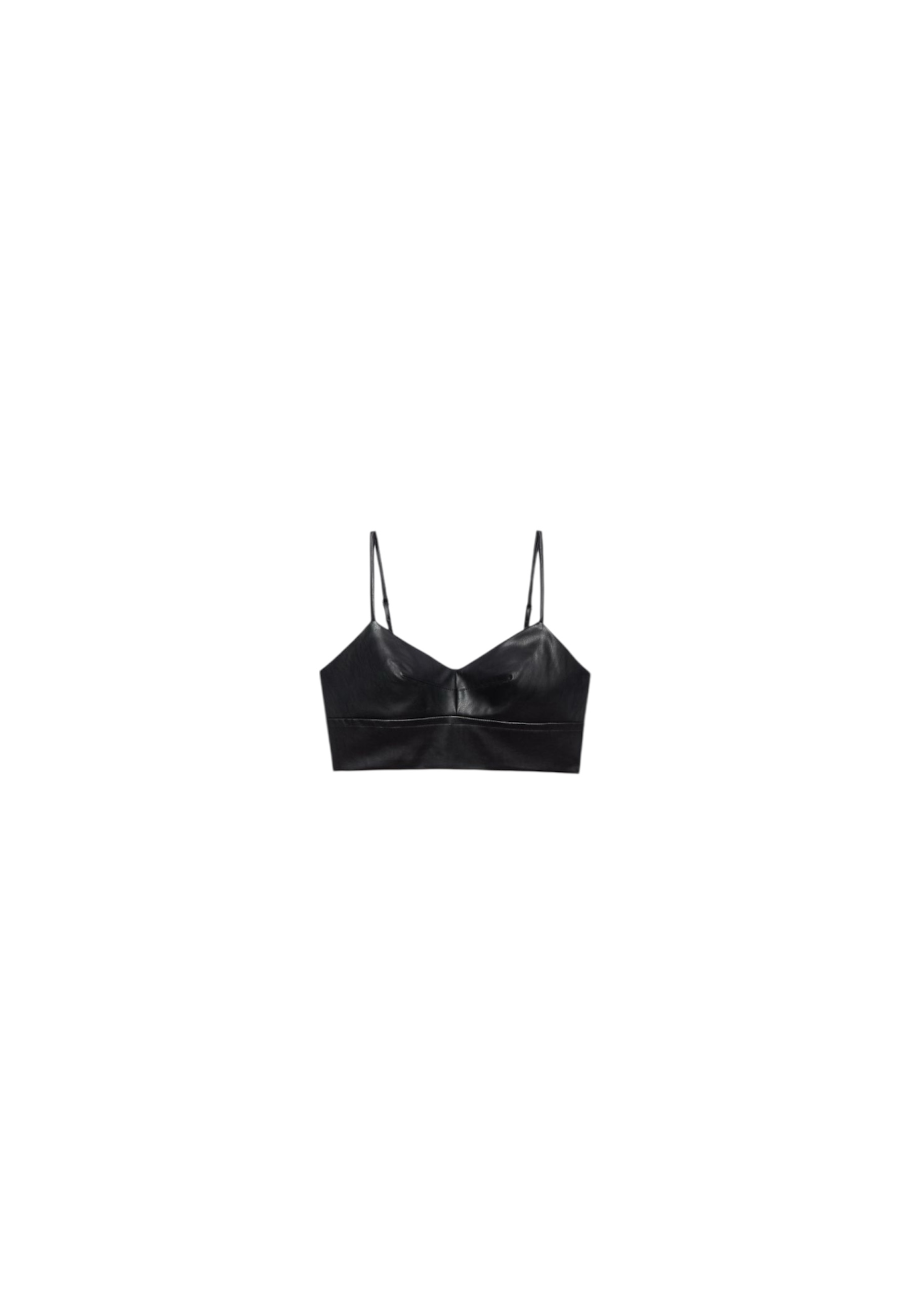 Aniye By Crop Top Carly Woman  Eco-leather In Black