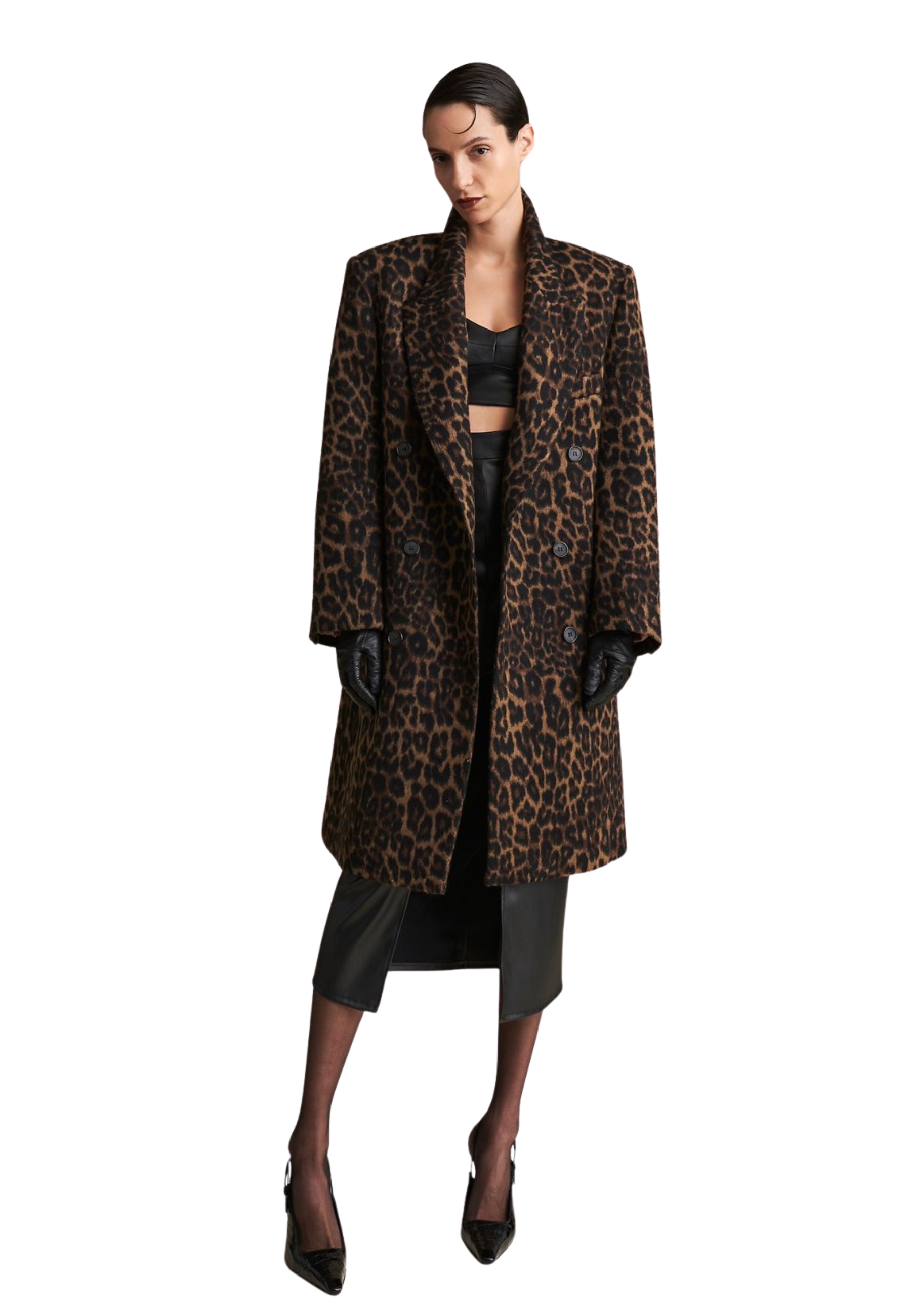 Aniye By Over Coat Woman Leopard In Multi