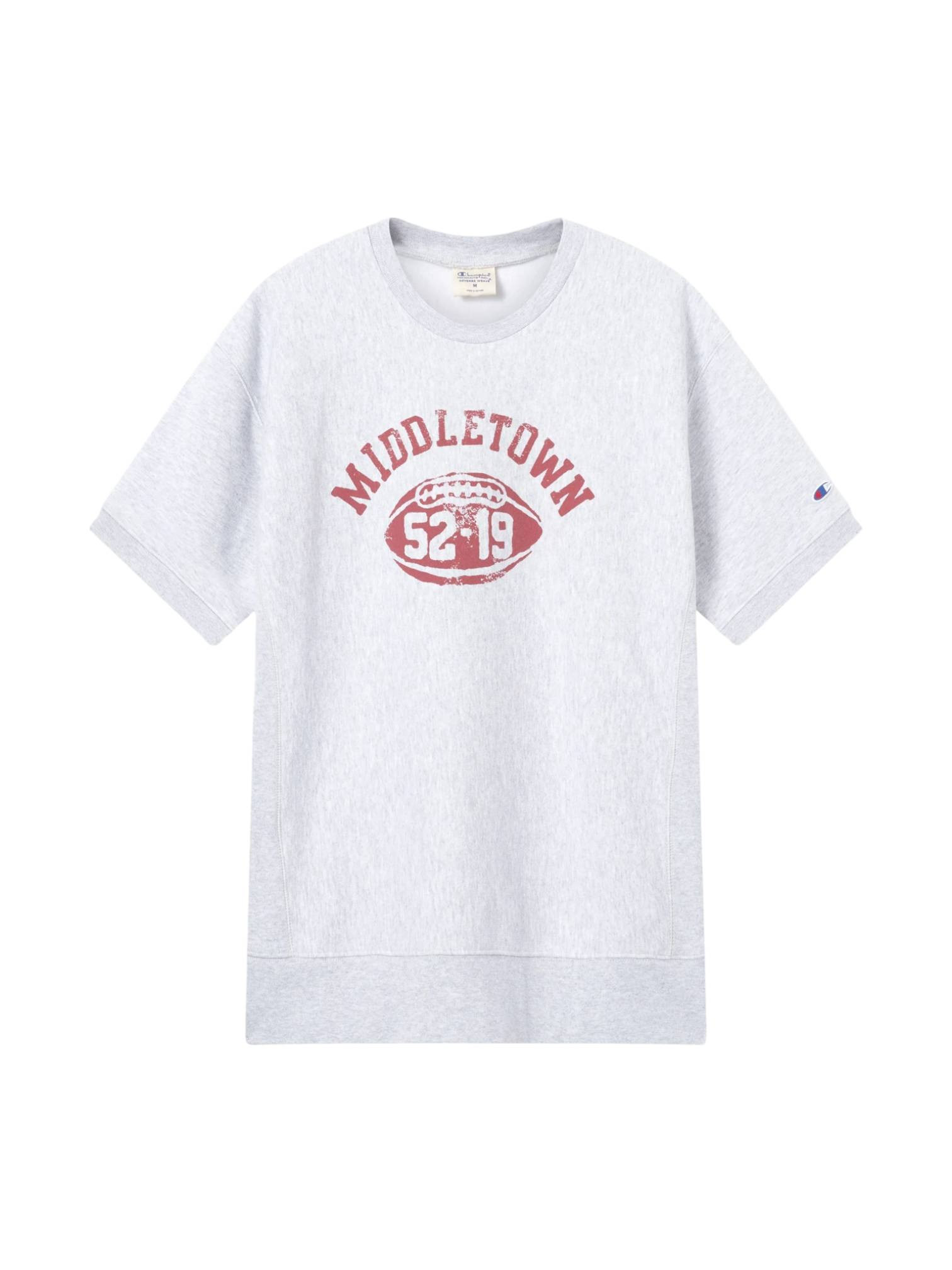 champion-archive Champion Reverse Weave S/S Crew Sweatshirt kurze Armel - Heather Grey,