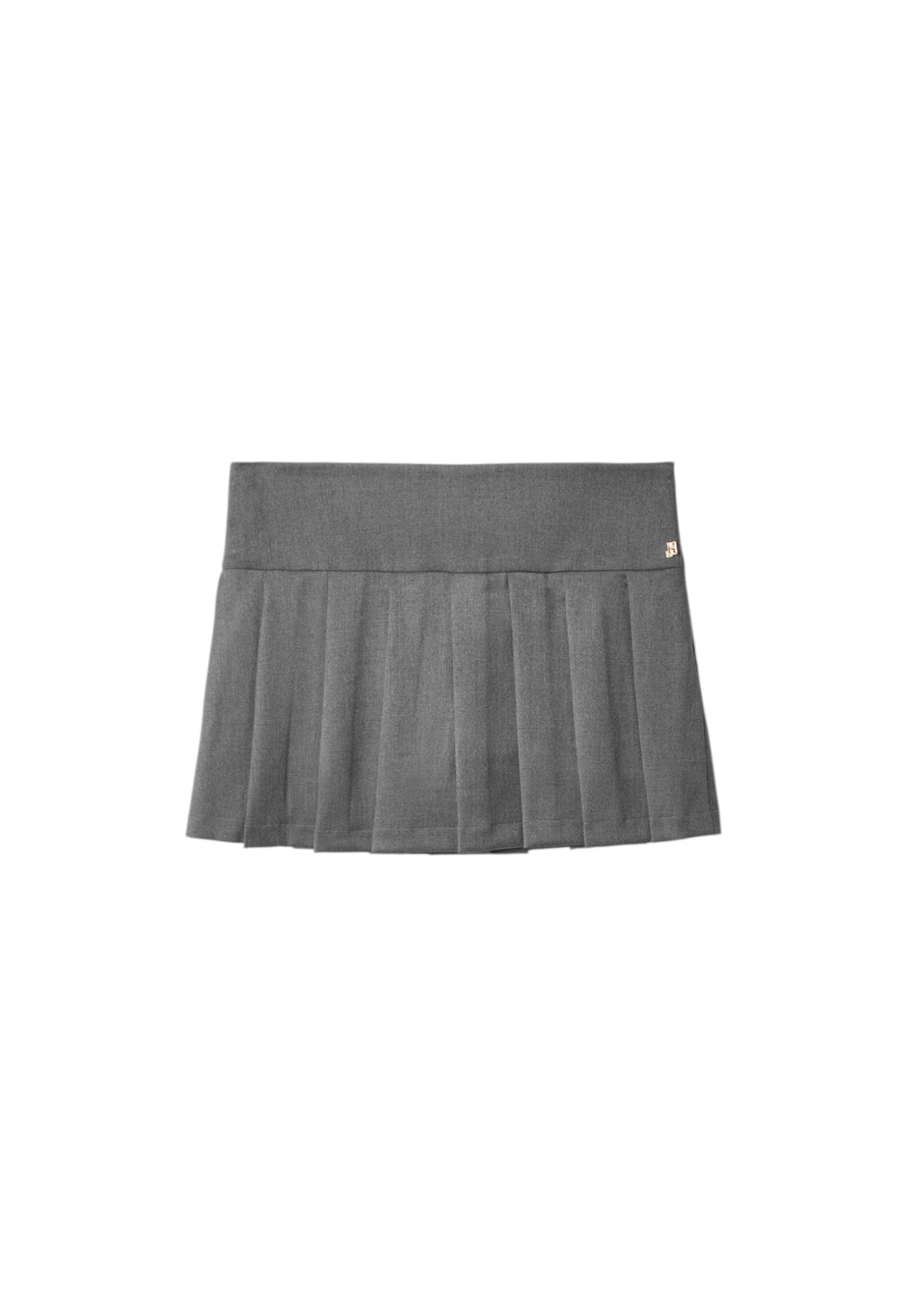 Hinnominate Miniskirt With Shorts Woman  Folded In Gray