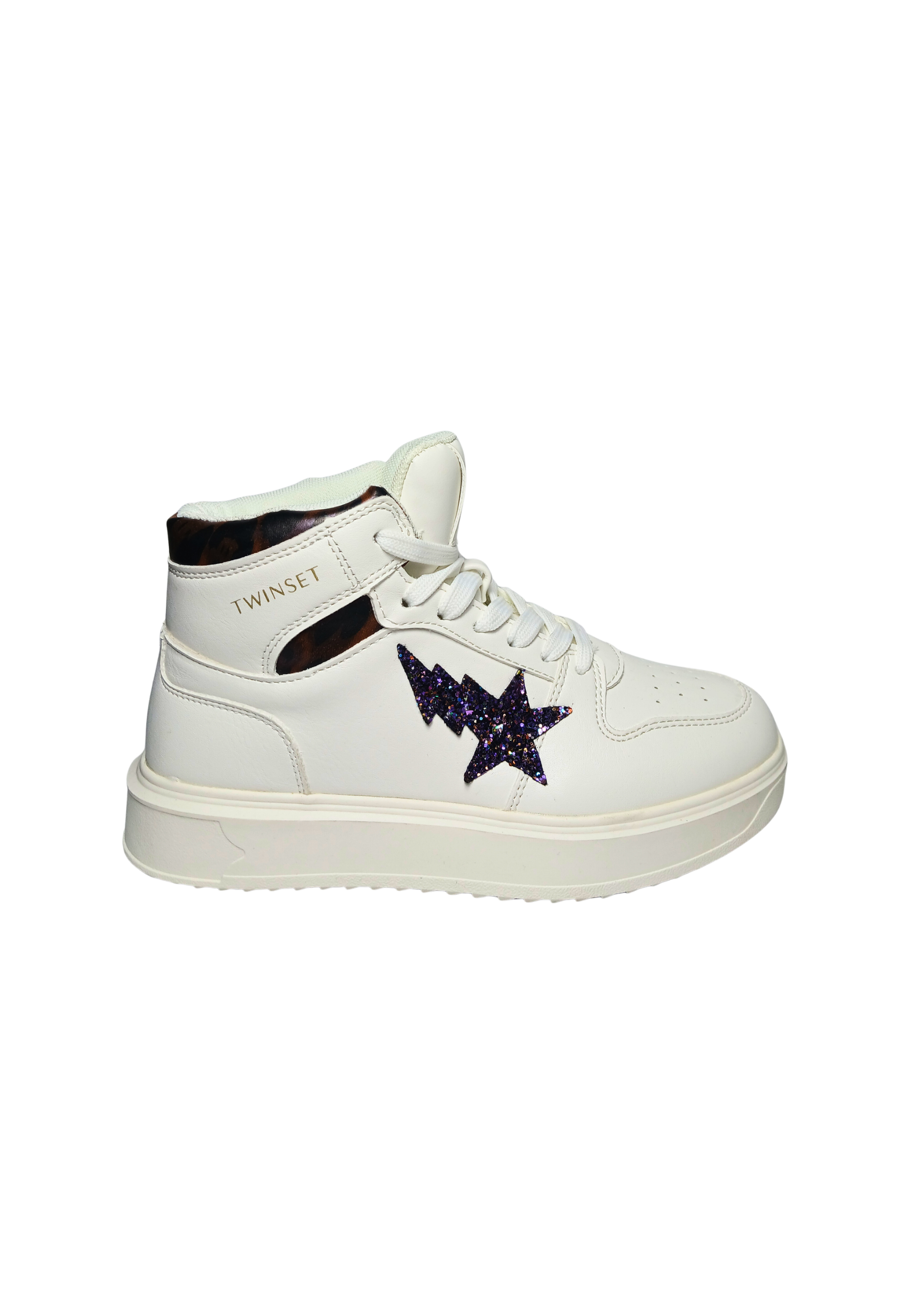 222tjt012 Twinset Milano Cuero Blanco de Mujeres