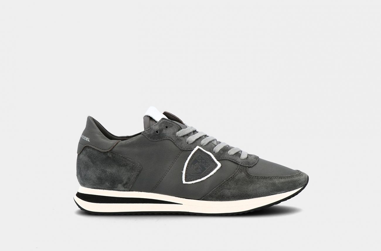 Philippe Model Men's Sneakers Paris Tzlu 6003 Tropez Charbon In Gray