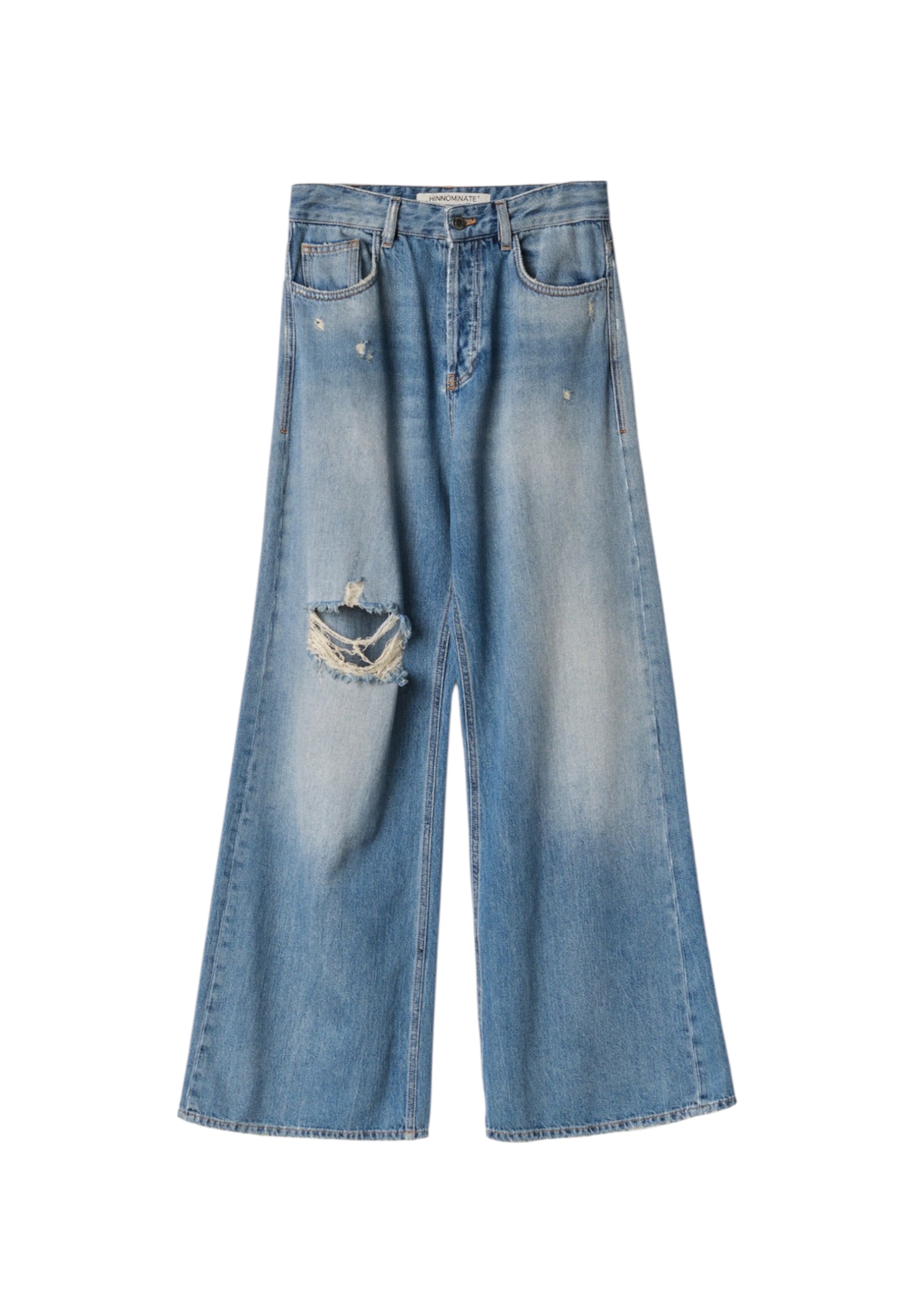 Hinnominate Jeans With Soft Leg Woman  With Tears In Blue