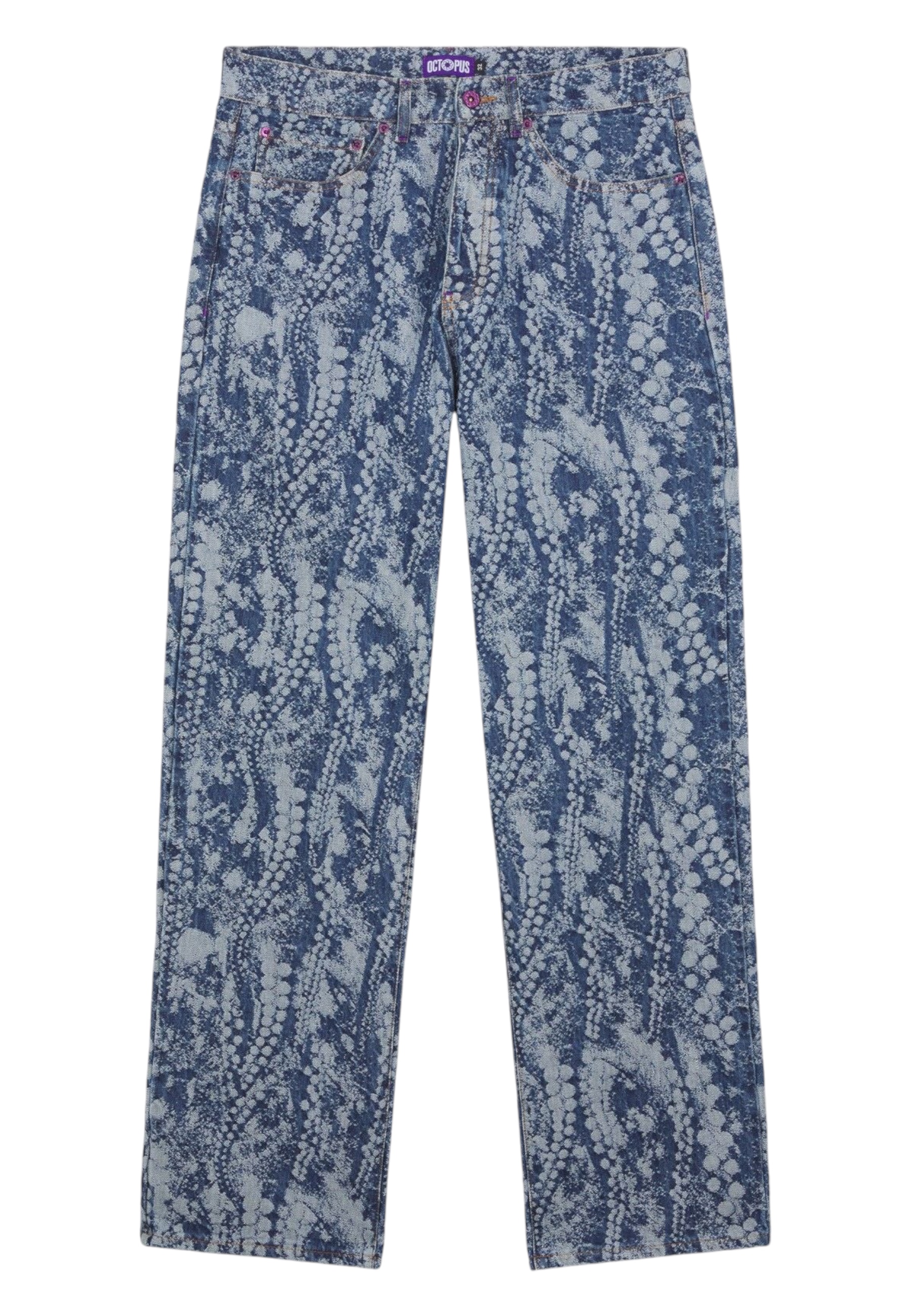Octopus Jeans Man  Ray Loose Denim In Blue