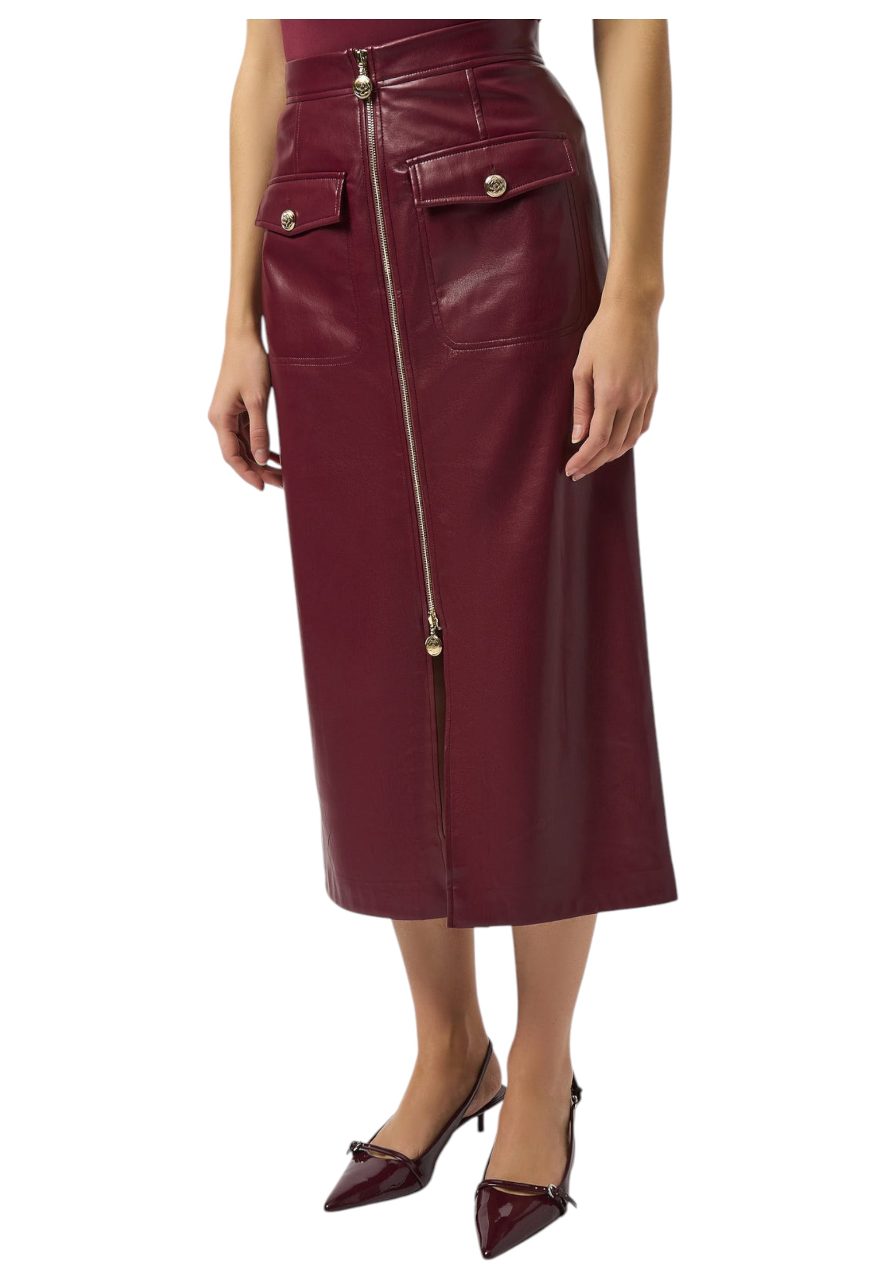Joseph Ribkoff Women's Skirt  253991 In Burgundy