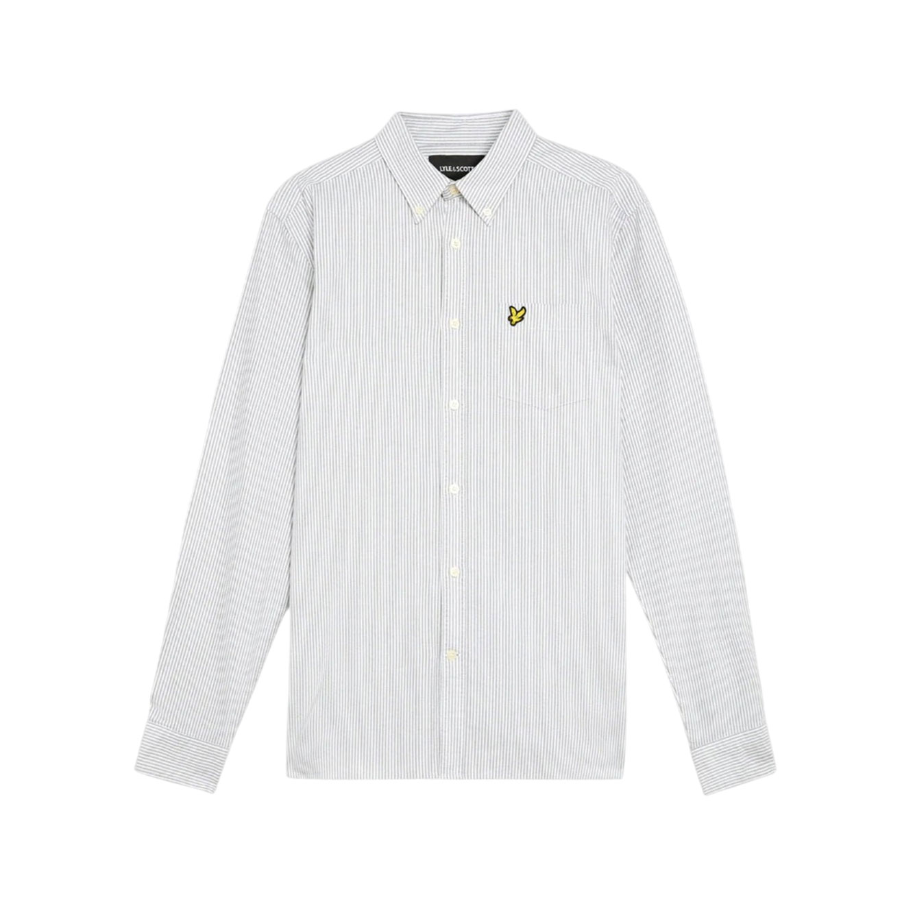 Lyle Scott Shirt Lyle & Scott Stripe Oxford Shirt In Blue