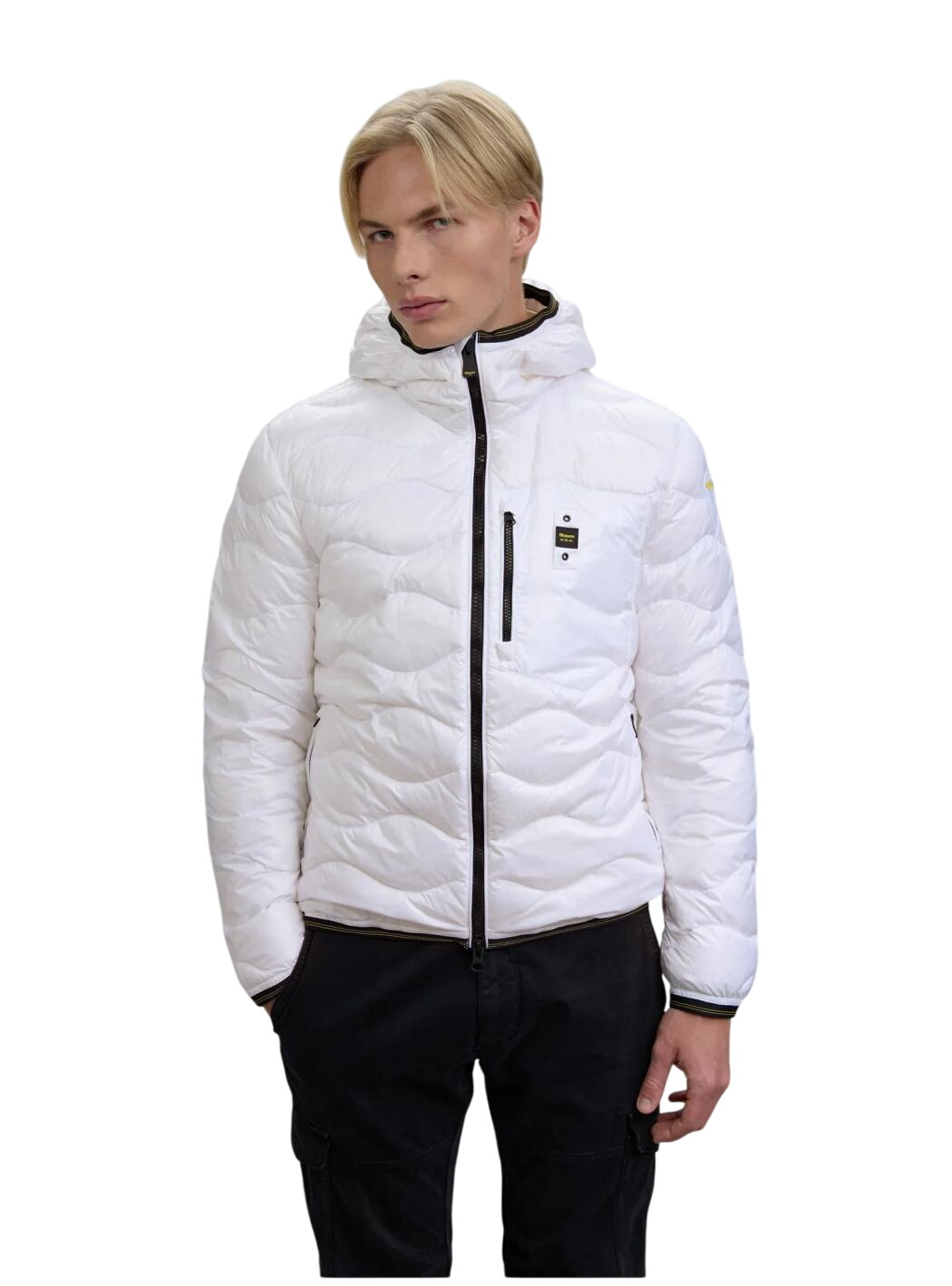 Blauer Jacket Man Down To Waves 25wbluc03074 In White