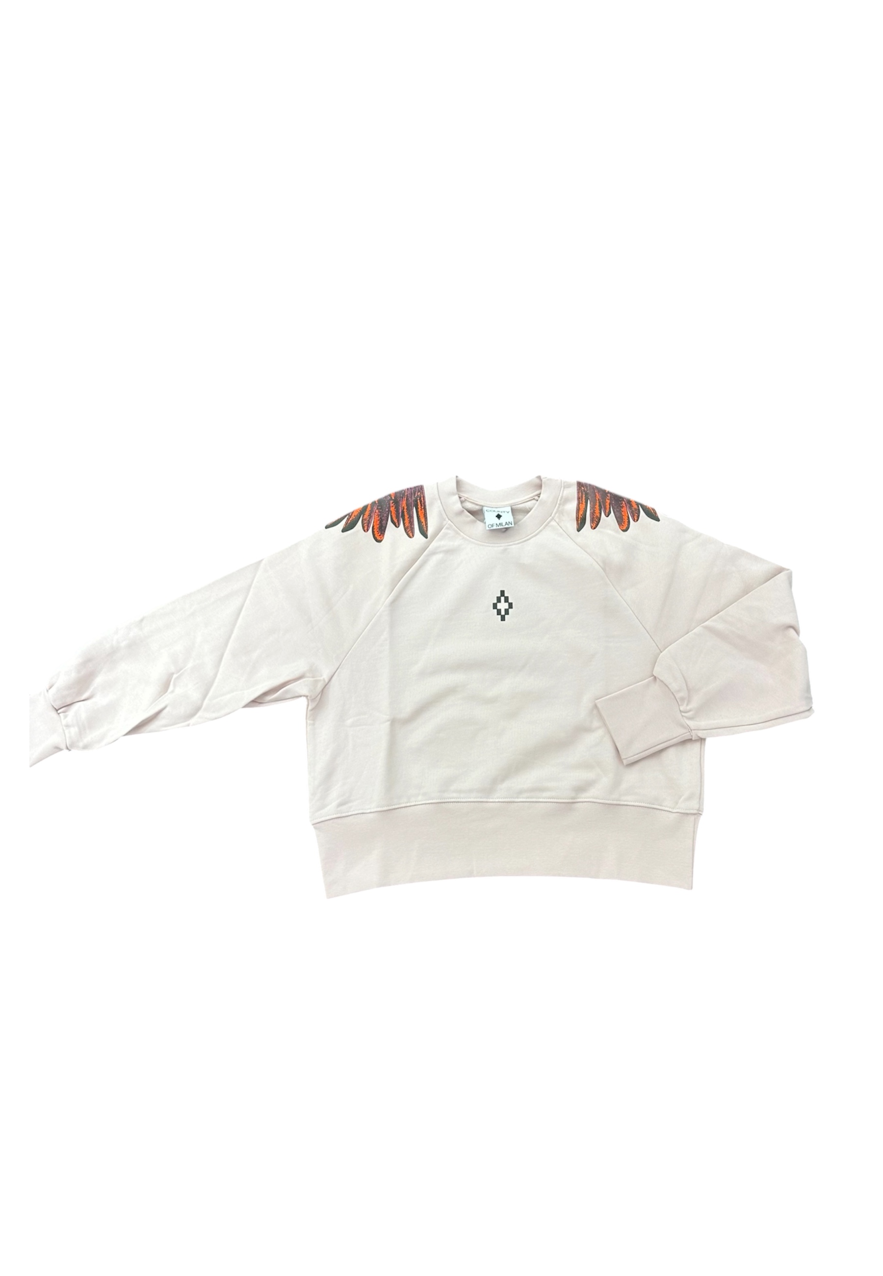 County Of Milan Sweatshirt fruchtbar Frau County Of Milan orange/violett Flugel drucken, pink