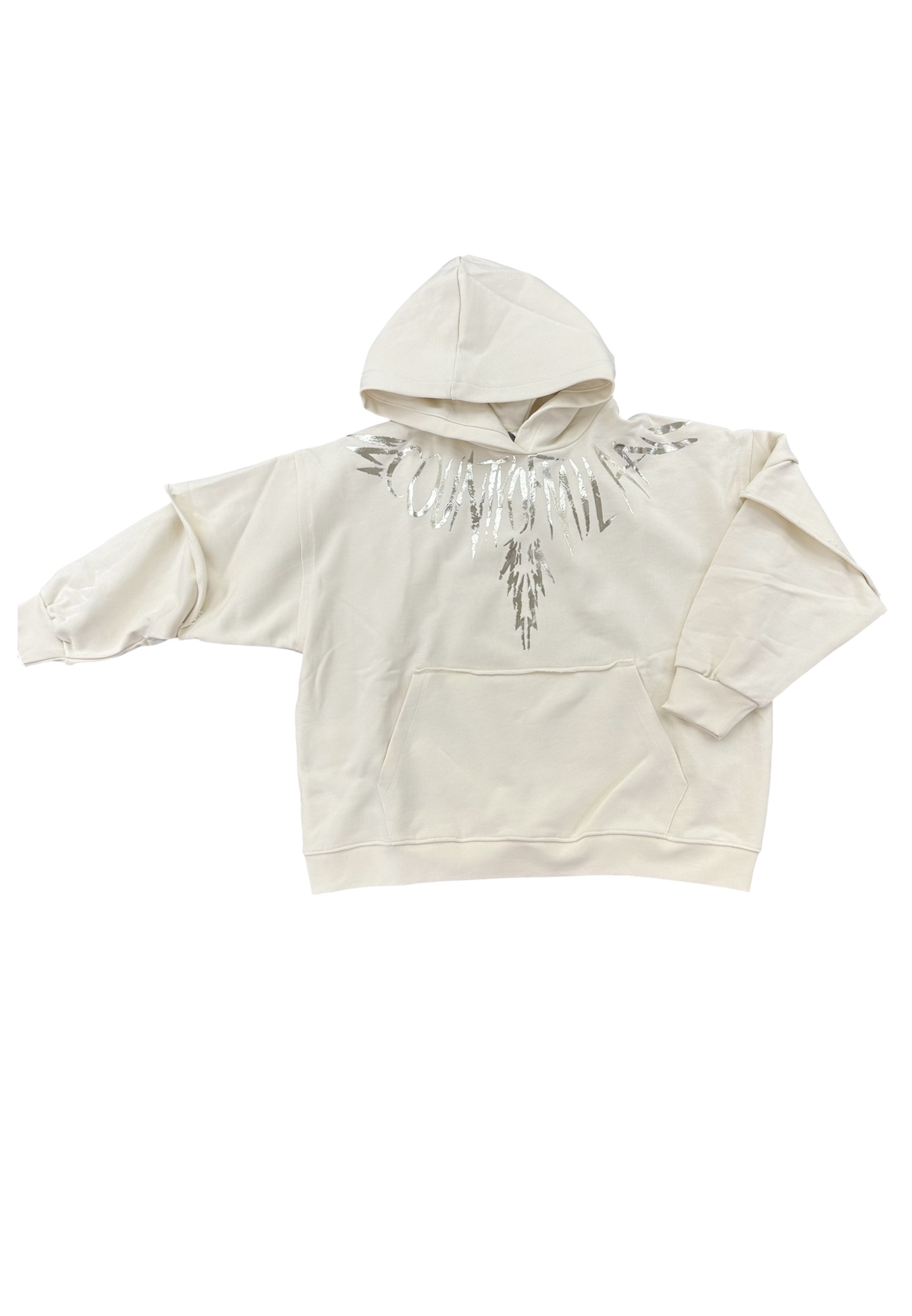 Frauen Hoodie County Of Milan silberne Flugel