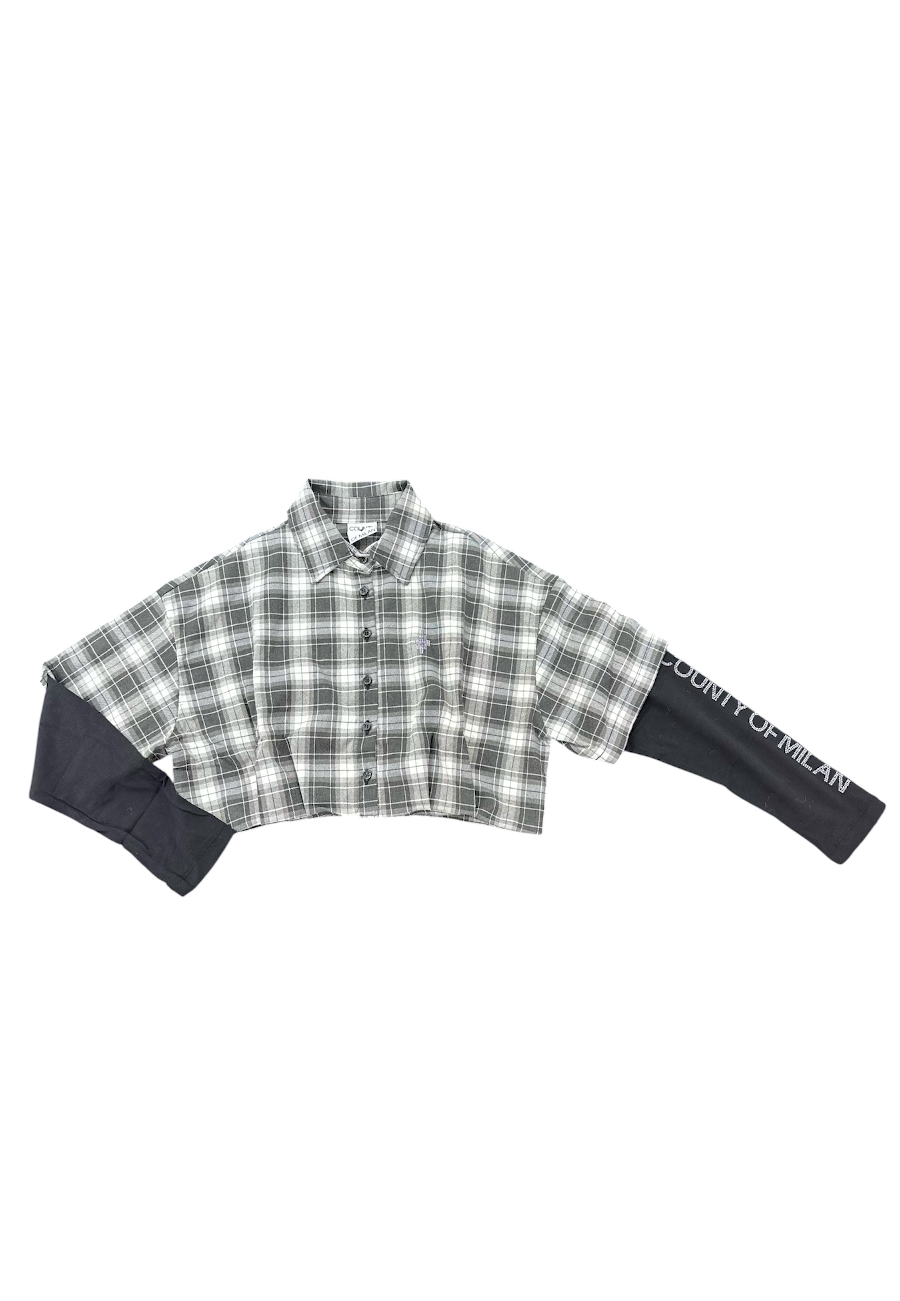 Shirt crop Frau County Of Milan mit Gemalden