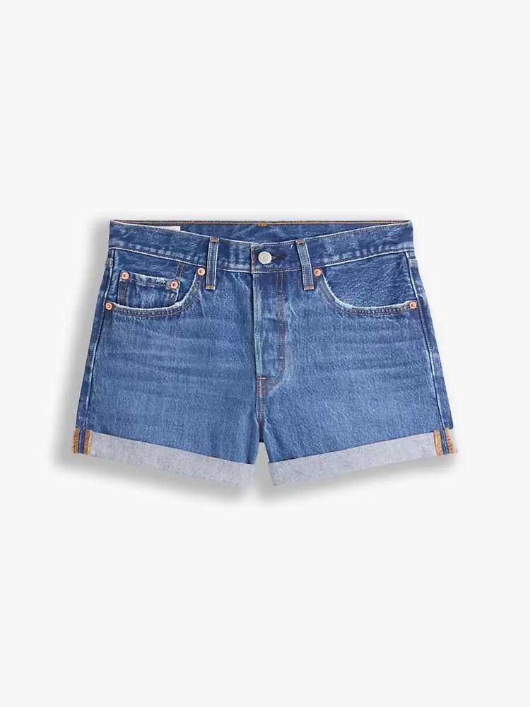 Levi's Shorts And Bermuda Woman Levis 29961 0030 - 501 Rolled Short Orinda Troy In Multi