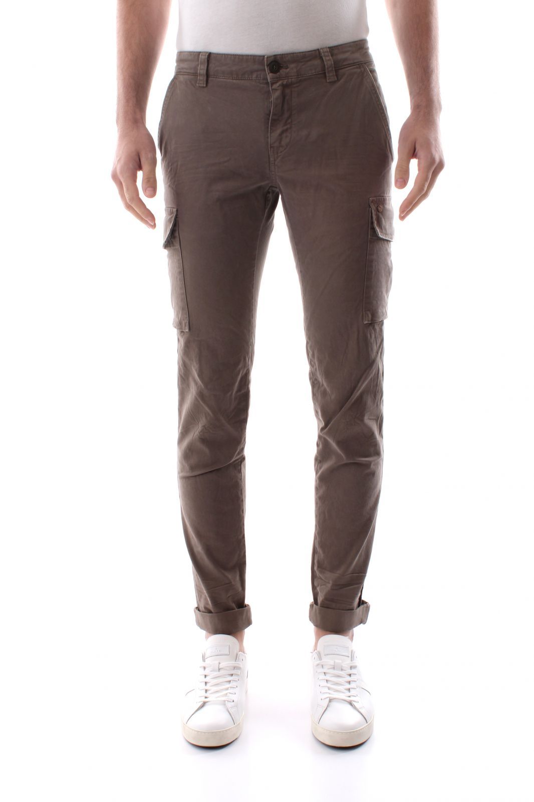 Masons Men's Trousers Mason's Chile Cbe050/fw - 2pn2a2145 274 Turtleneck In White