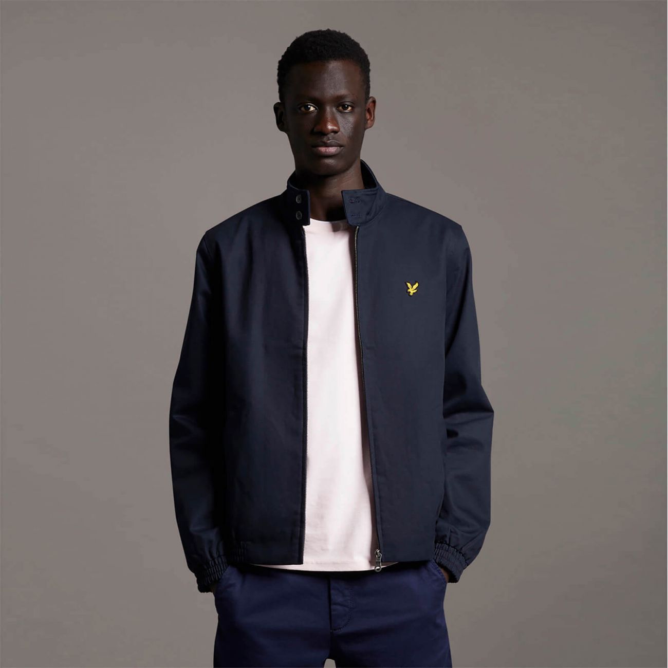 Lyle-and-scott-1874 Jackets And Jackets Man Lyle And Scott 1874 Jk462vc Harrington J. Z271 Dark Navy In Blue