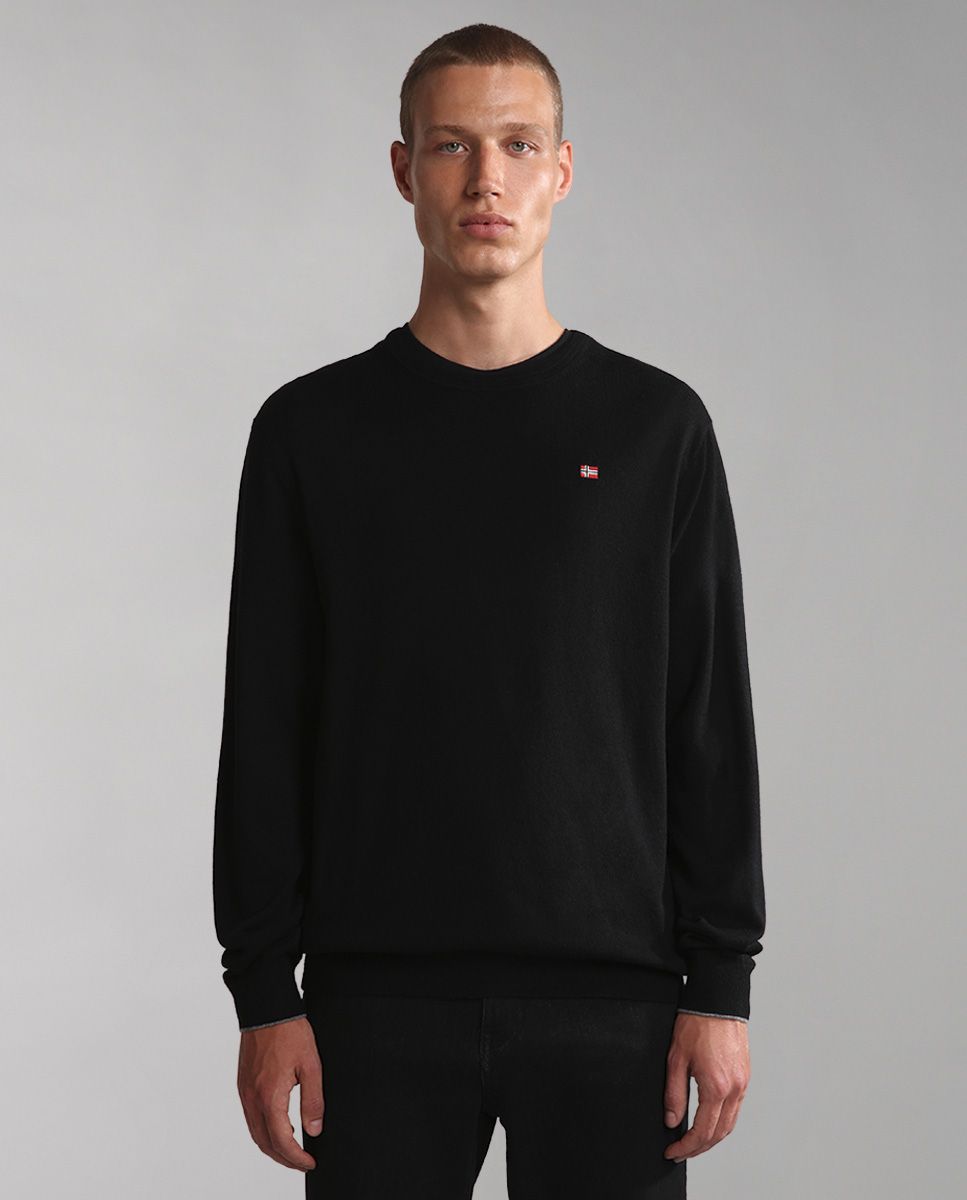 Napapijri Shirts Man  Damavand C 4 Np0a4gju 041 Black In Black