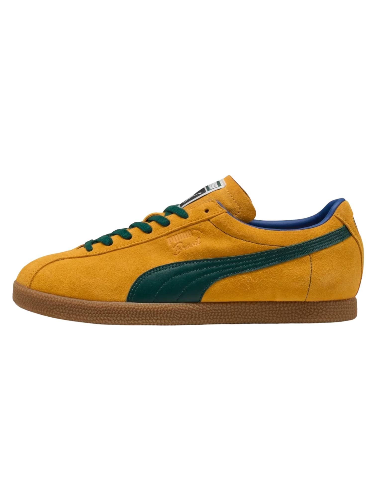 puma-sportstyle Puma Brasil Turnschuhe in suede unisex - Tangerine-Dark Myrtle, yellow