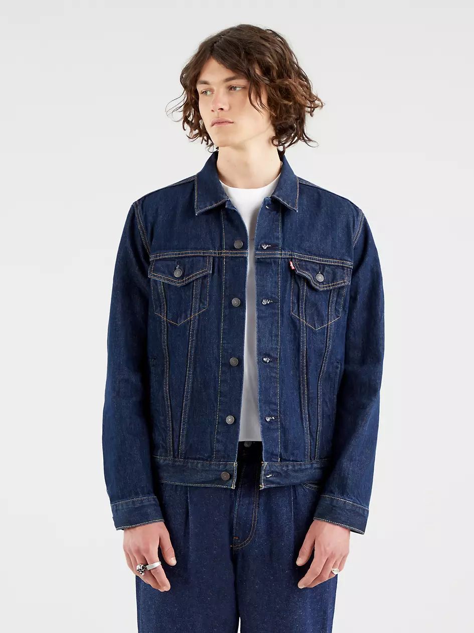 Levi's Man Jackets Levis 72334 0557 - - Trucker Jkt Rockridge In Blue