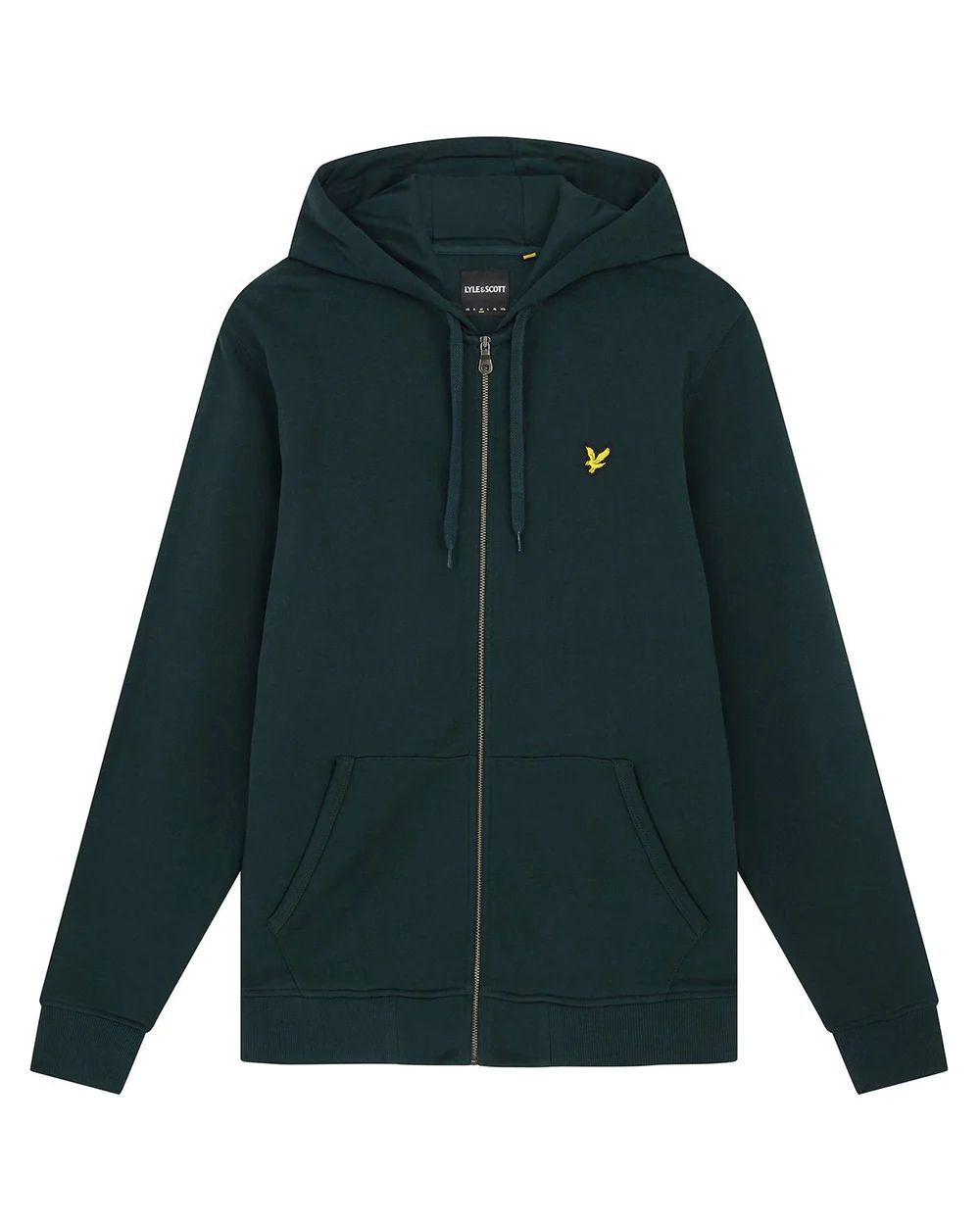 Lyle-and-scott-1874 Female Lyle And Scott 1874 Ml420vog Zip Throught W486 Dark Green In Green