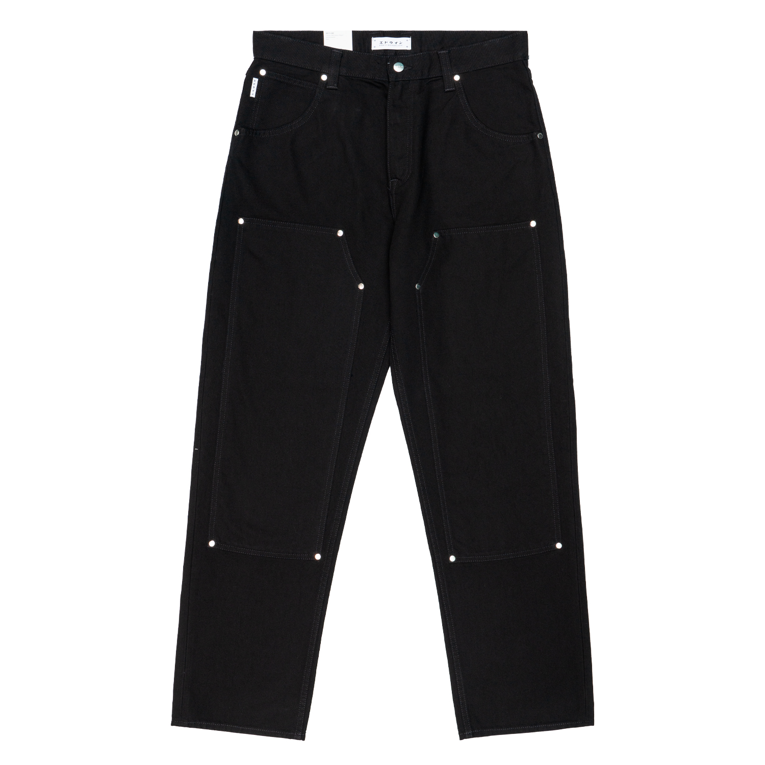 Edwin Jeans Man  Double Knee Tyrell In Black