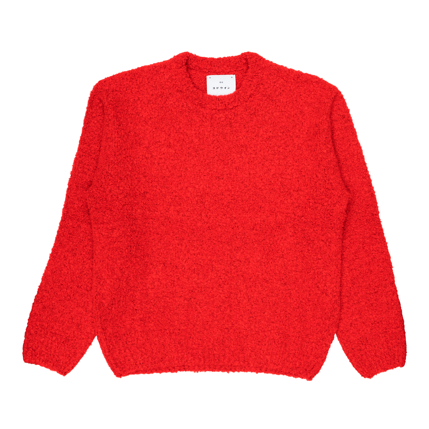 Edwin Unisex Adult Shirt Dun Textured Red In Red