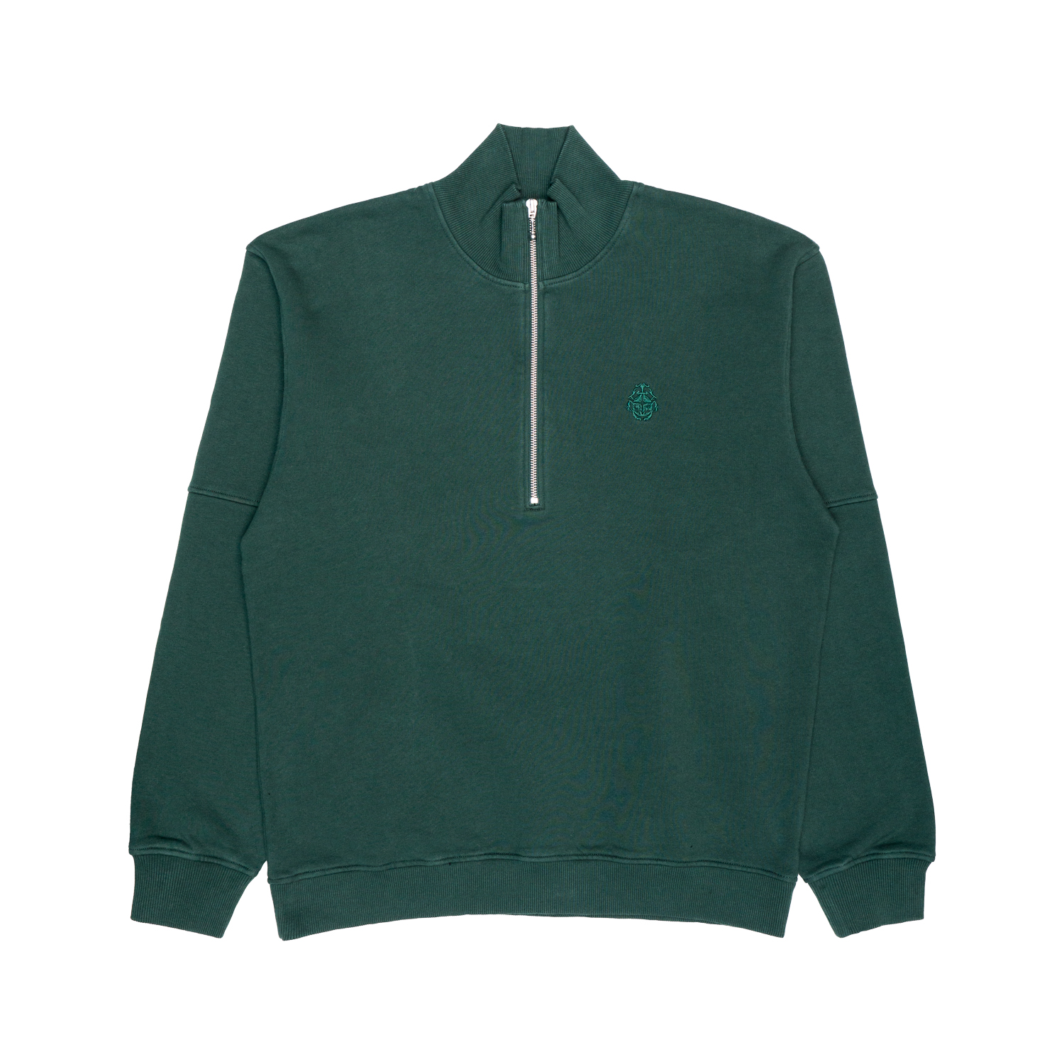 Edwin Men's Zipshirt  Koji Half Zip In Green